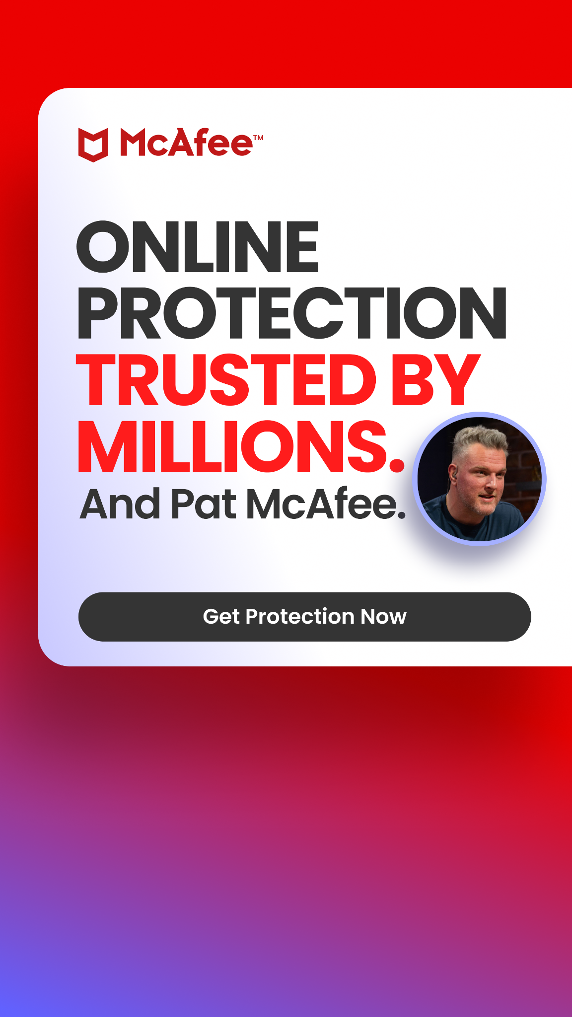 McAfee Facebook ad