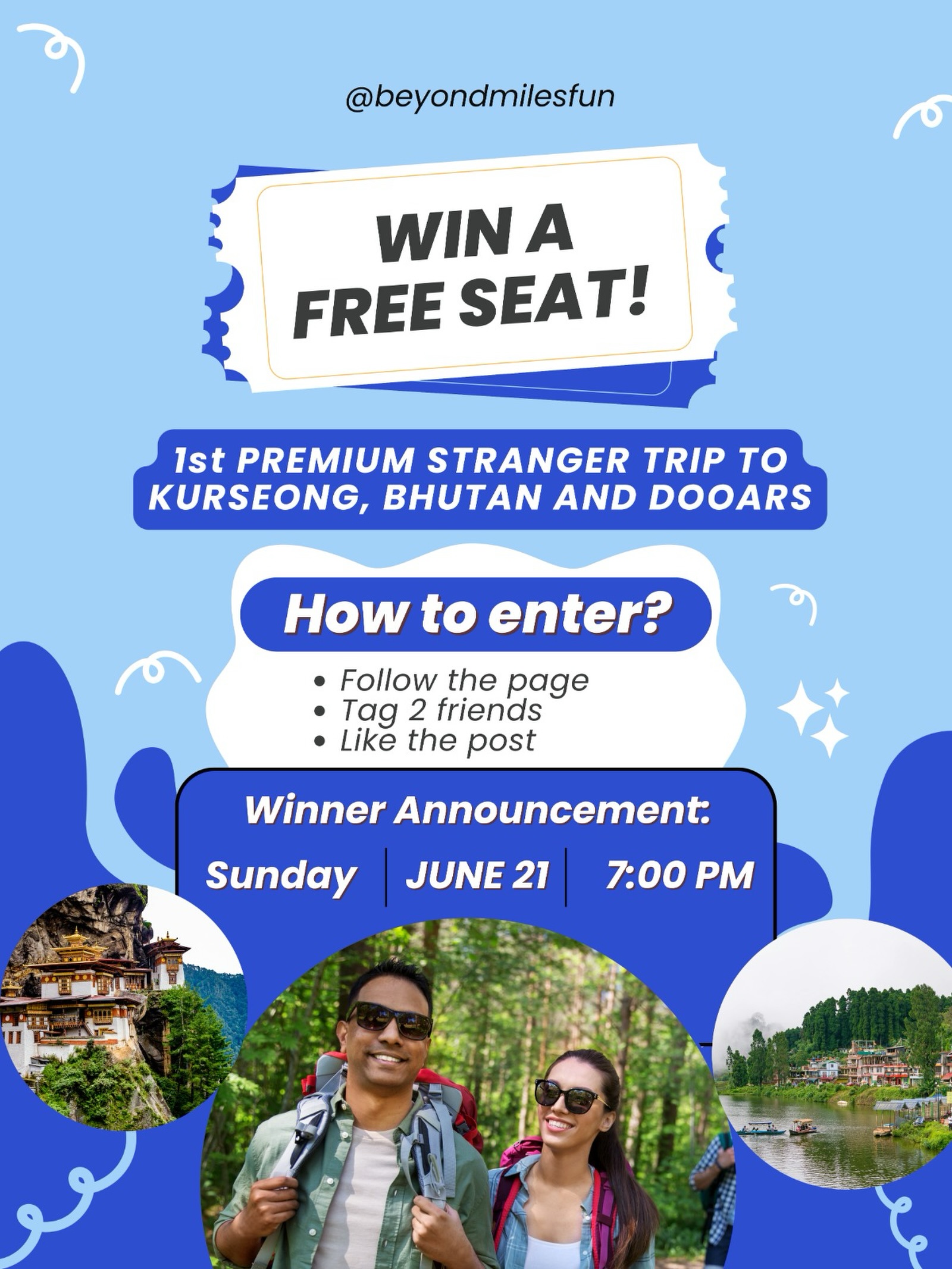 Beyond Miles Facebook ad: Participate in the 1st ever Premium stranger trip…