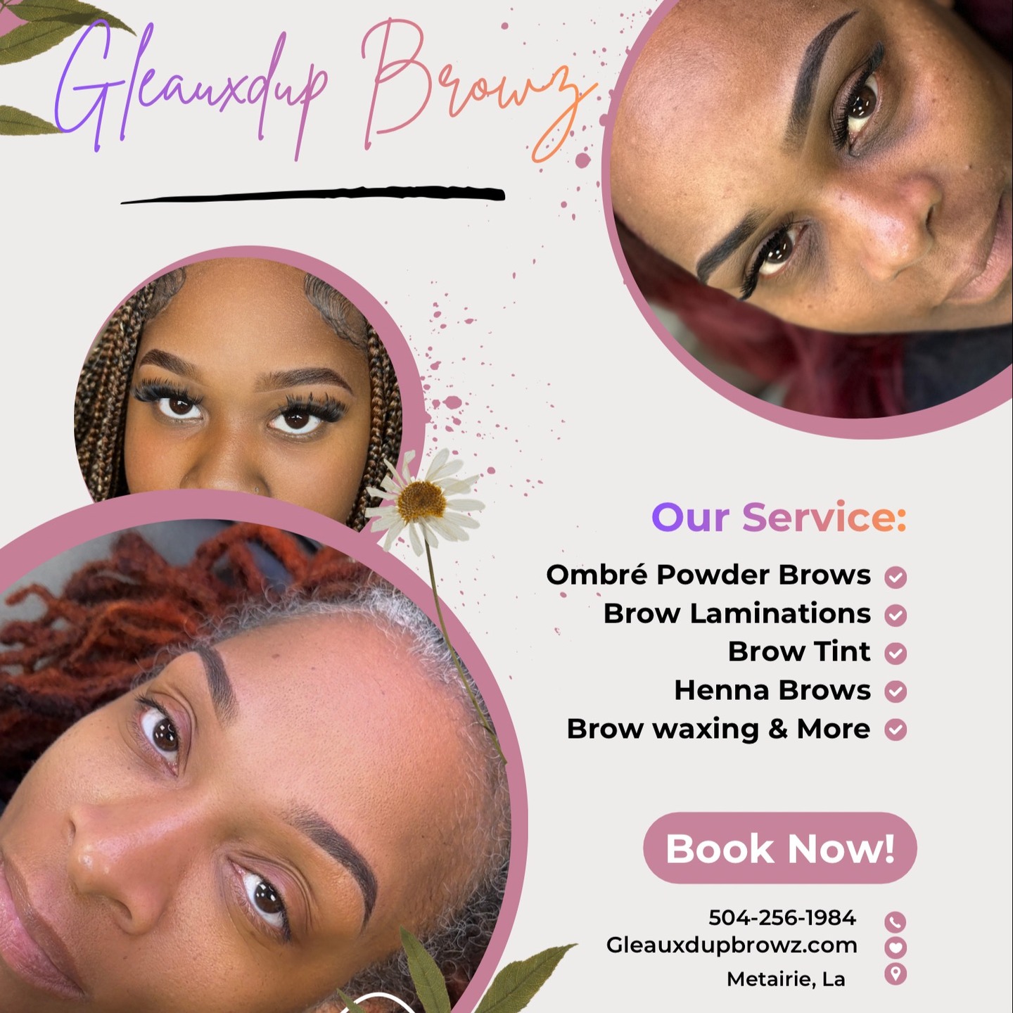 Gleauxdupbrowz Facebook ad: GleauxdUp Browz