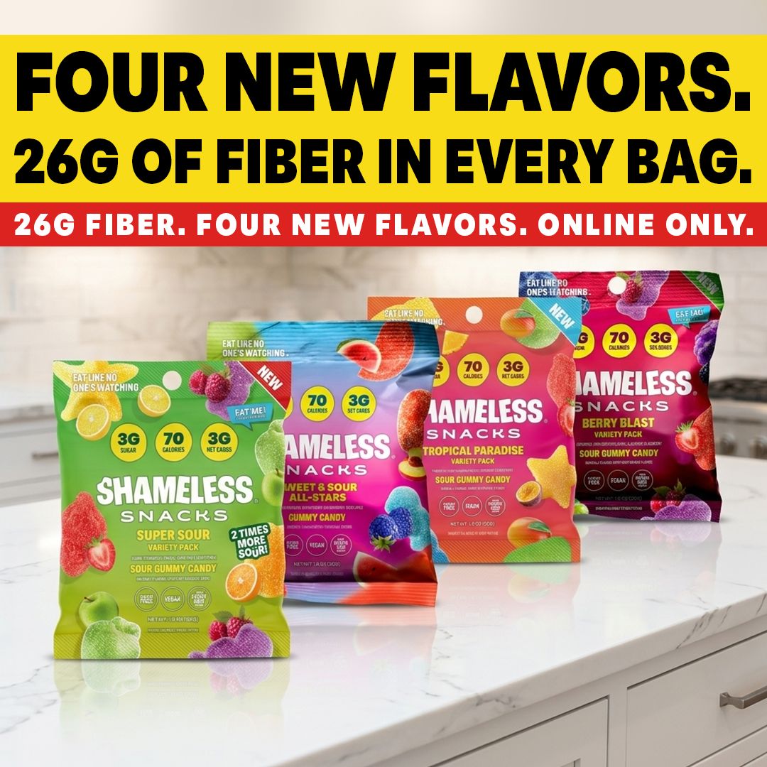 Shameless Snacks Facebook ad