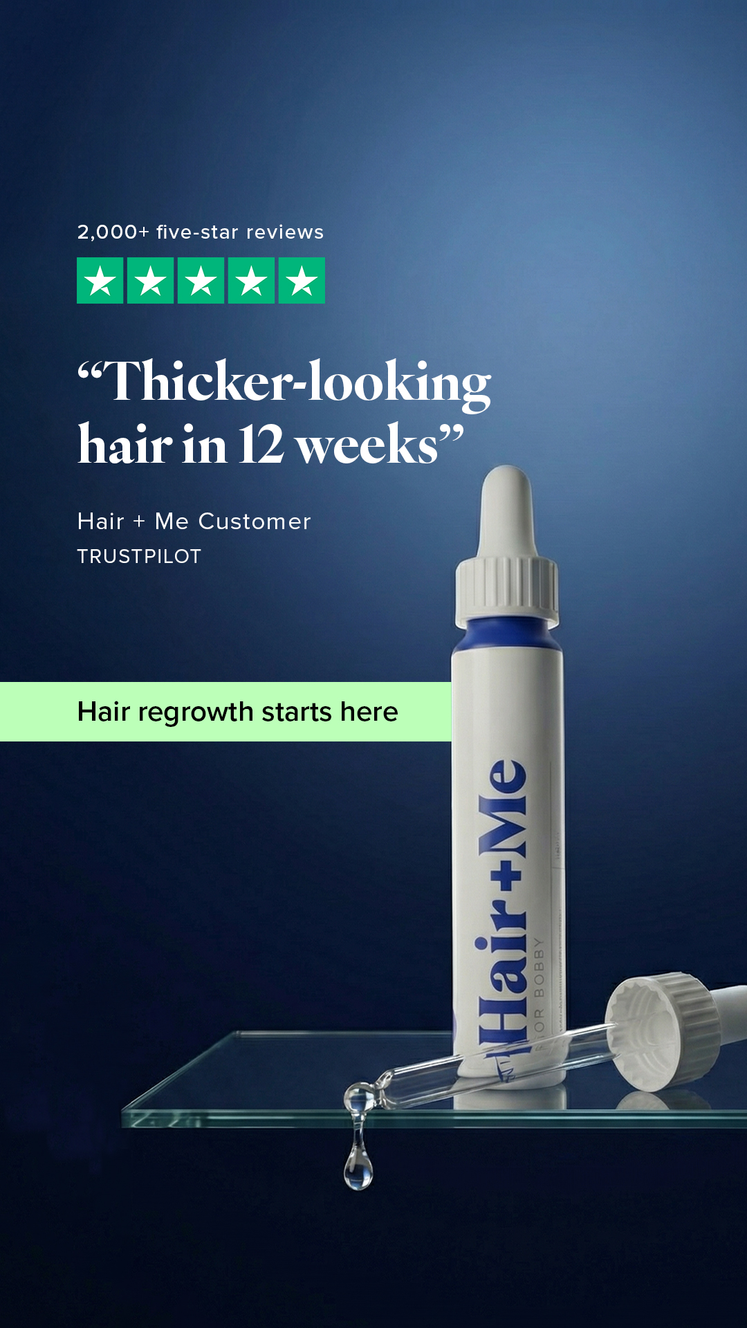 Hair + Me Facebook ad
