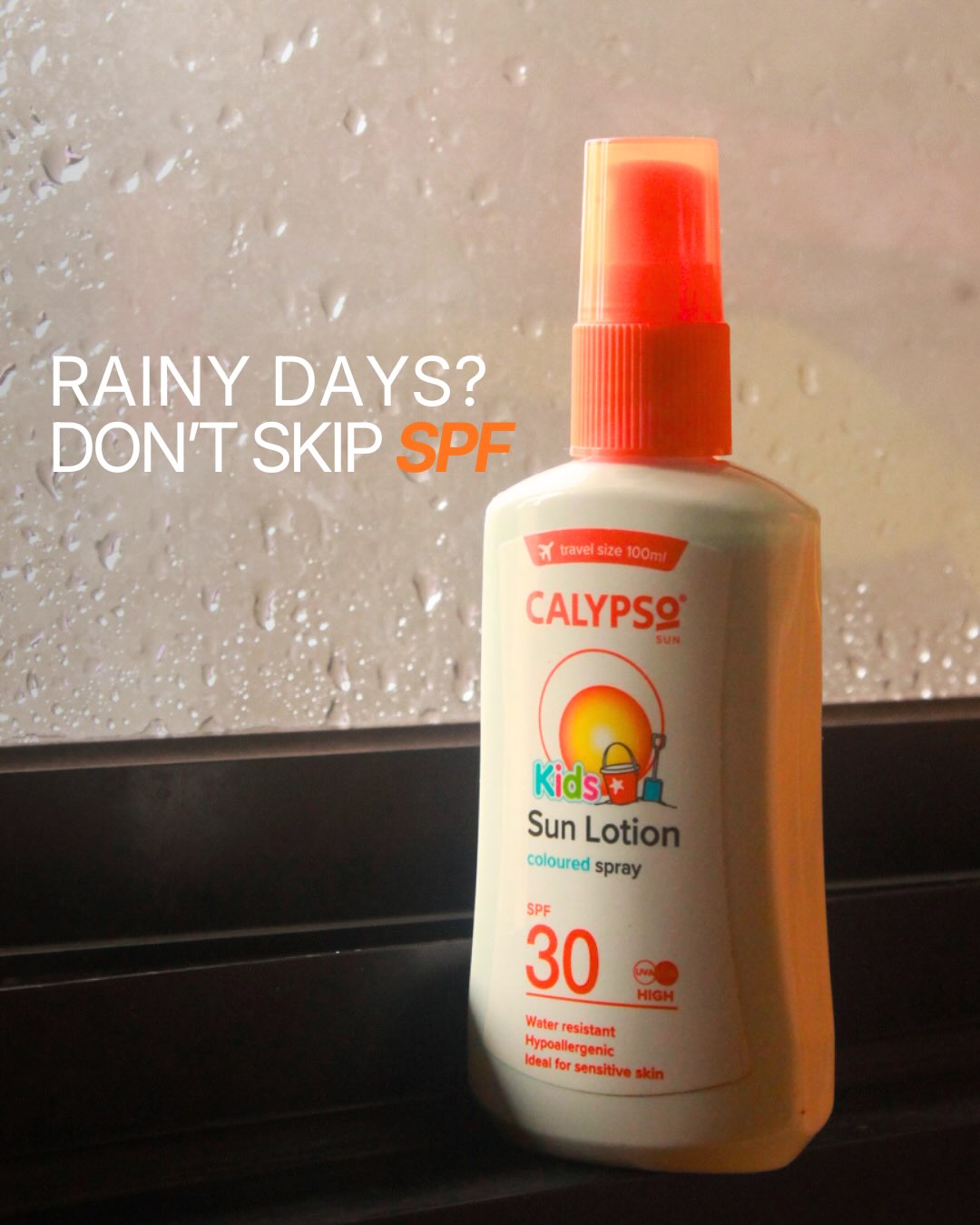 Calypso Philippines Facebook ad: Cloudy skies don’t mean UV-free days.