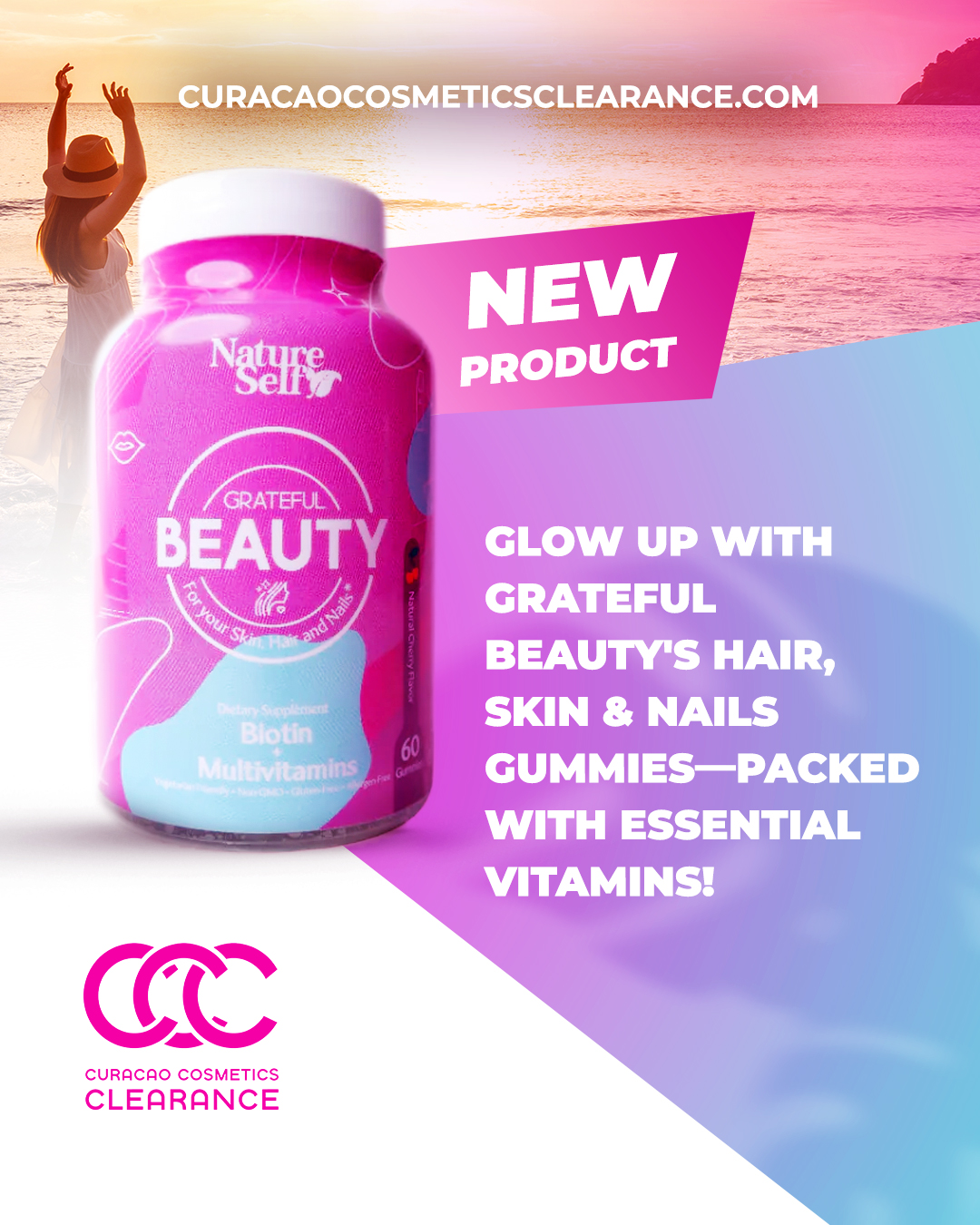 Curacao Cosmetics Clearance Facebook ad: Kuida bo kurpa for di paden te pafó…