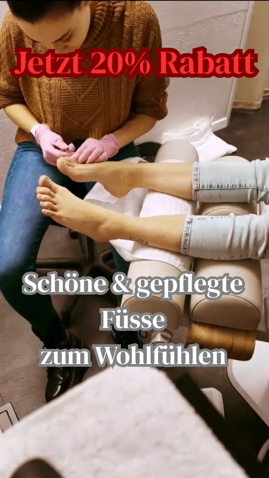 Carmela's Beauty Facebook ad: 20% Rabatt auf Fusspflege, jetzt buchen