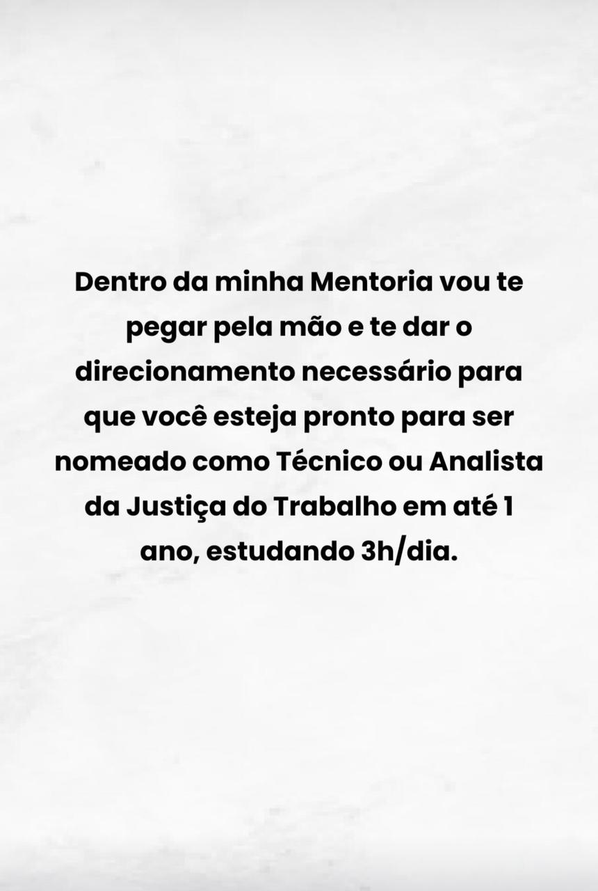Mentoria Tribunal do Trabalho Facebook ad