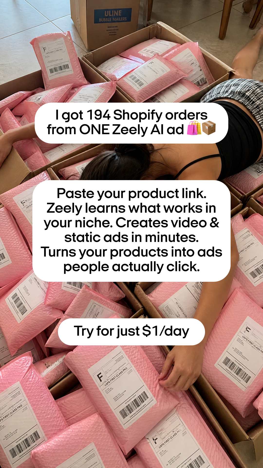 Zeely Facebook ad
