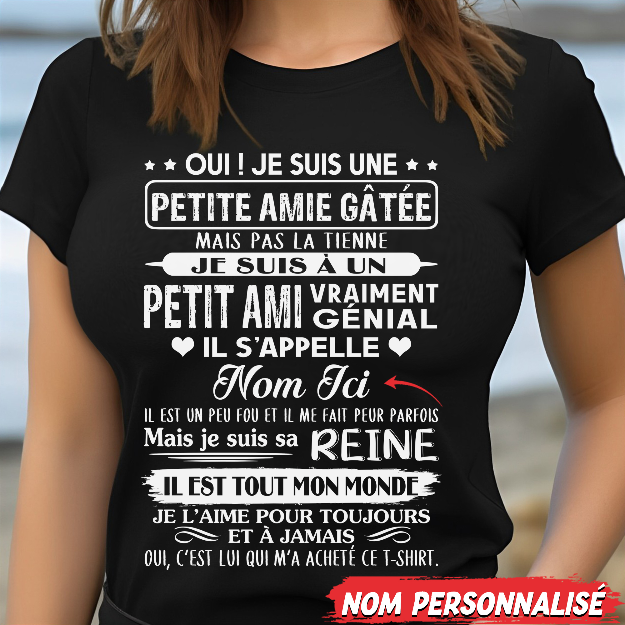 Eu Gift Store-fr Facebook ad: T-shirt personnalisé pour ta petite amie ou femme…