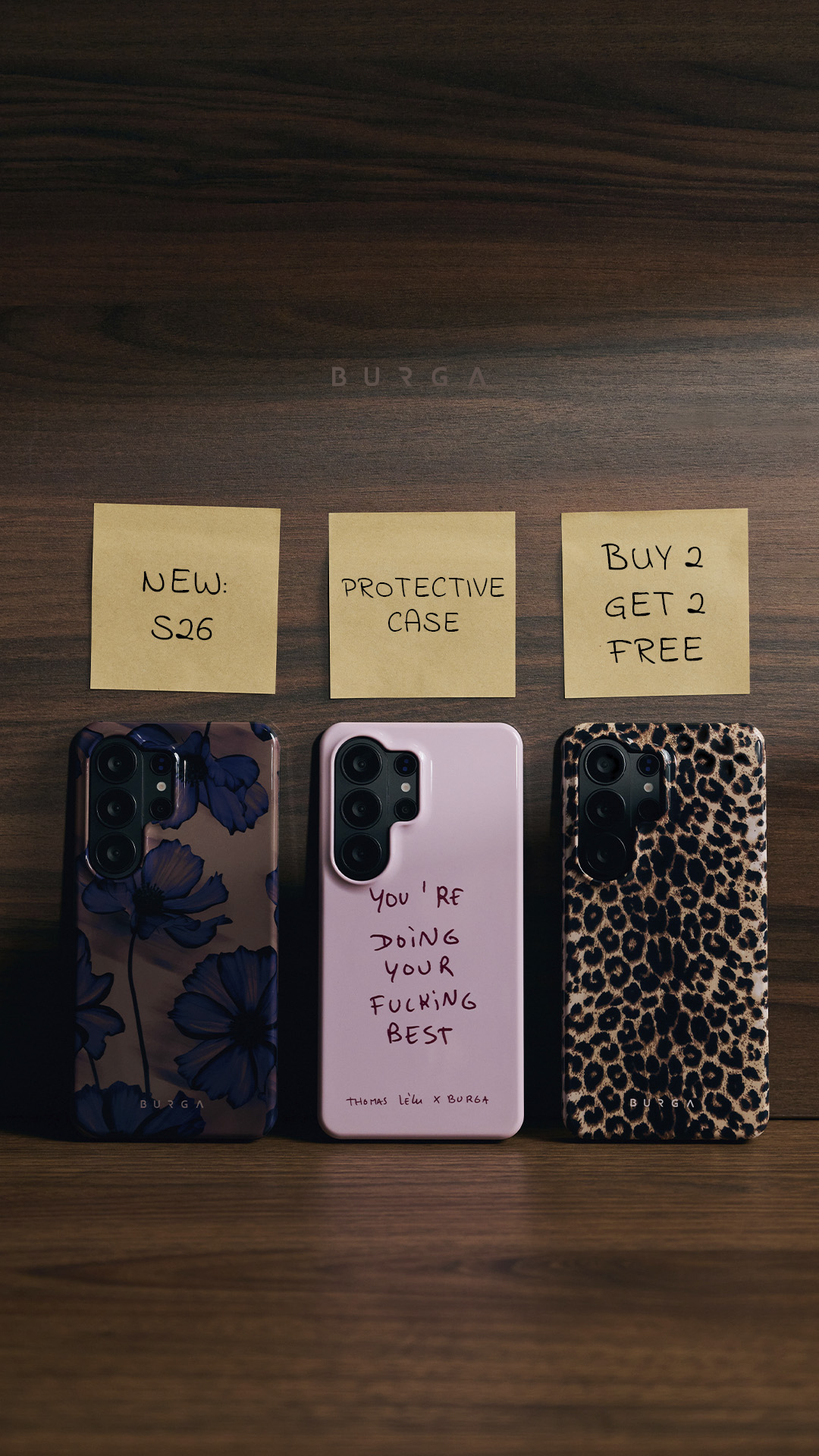 BURGA Cases Facebook ad