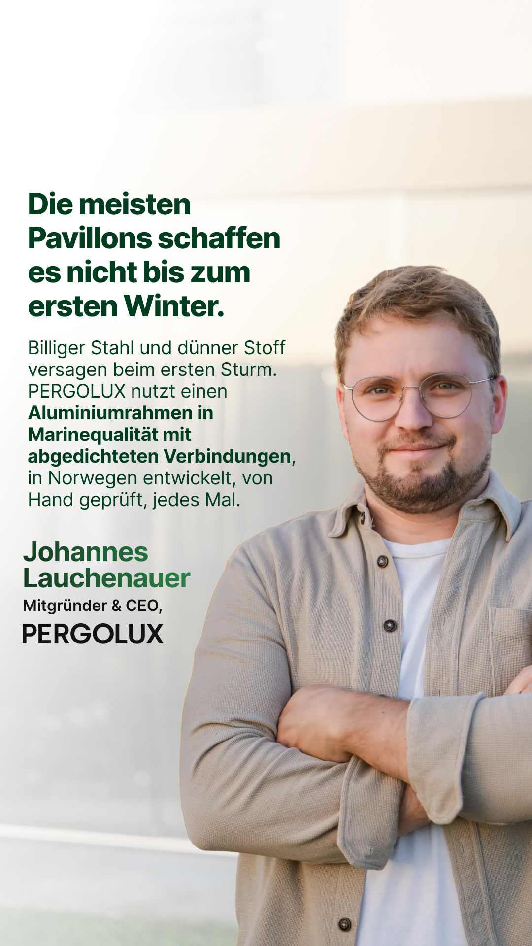 Pergolux Facebook ad