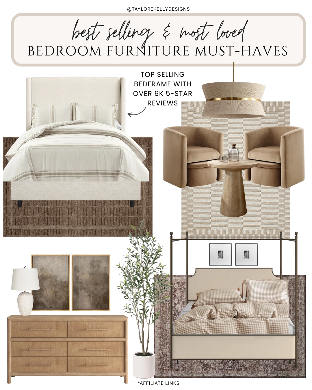 taylorekellydesigns Facebook ad: The ultimate bedroom glow up is at your…