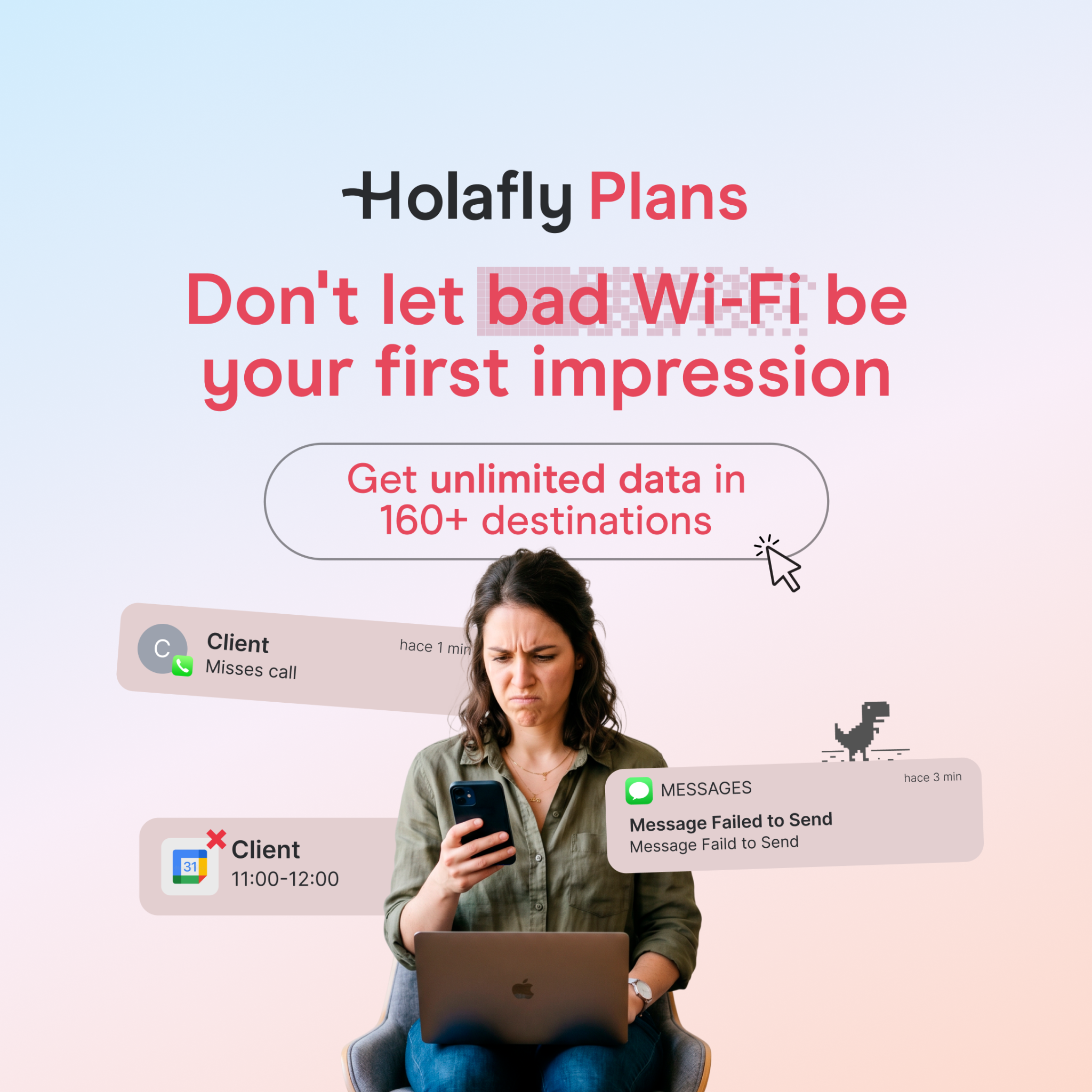 Holafly - English Facebook ad