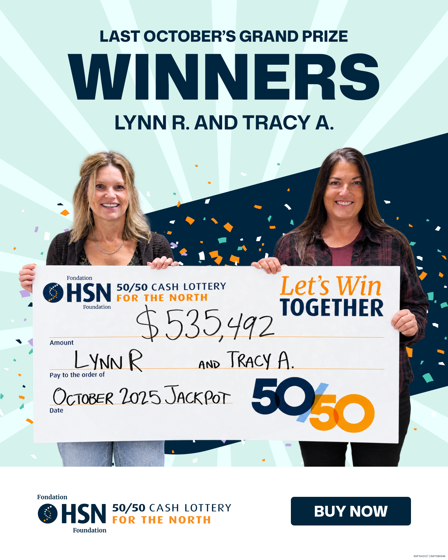 HSN 50/50 Facebook ad