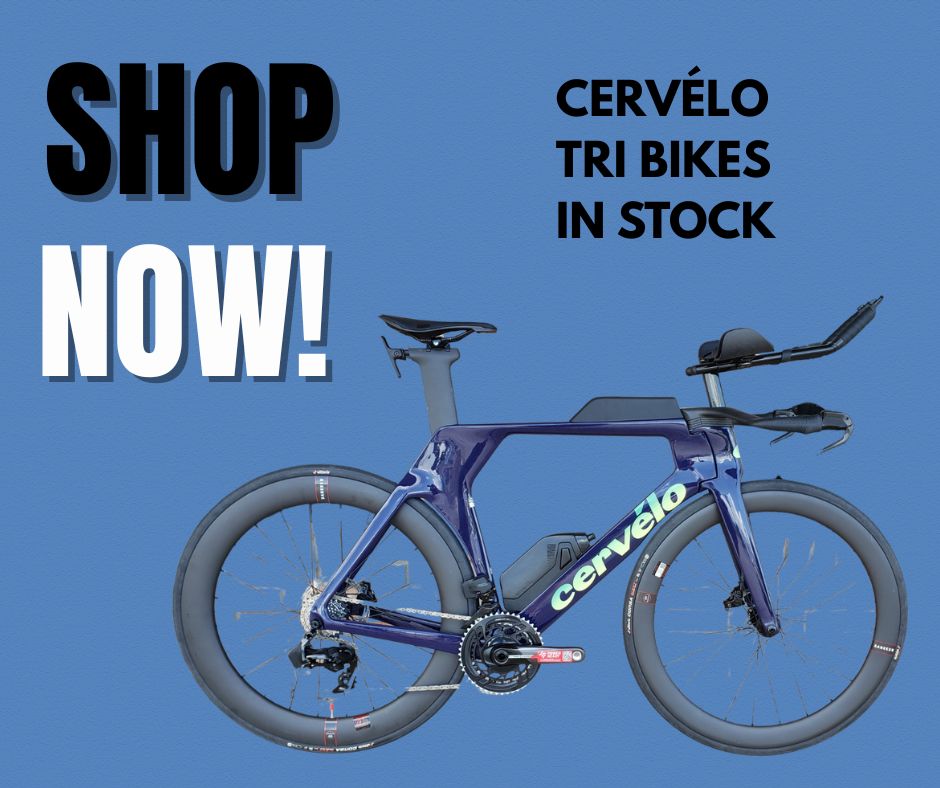 Playtri Fort Walton Beach Facebook ad: Dozens of Triathlon bikes in stock.