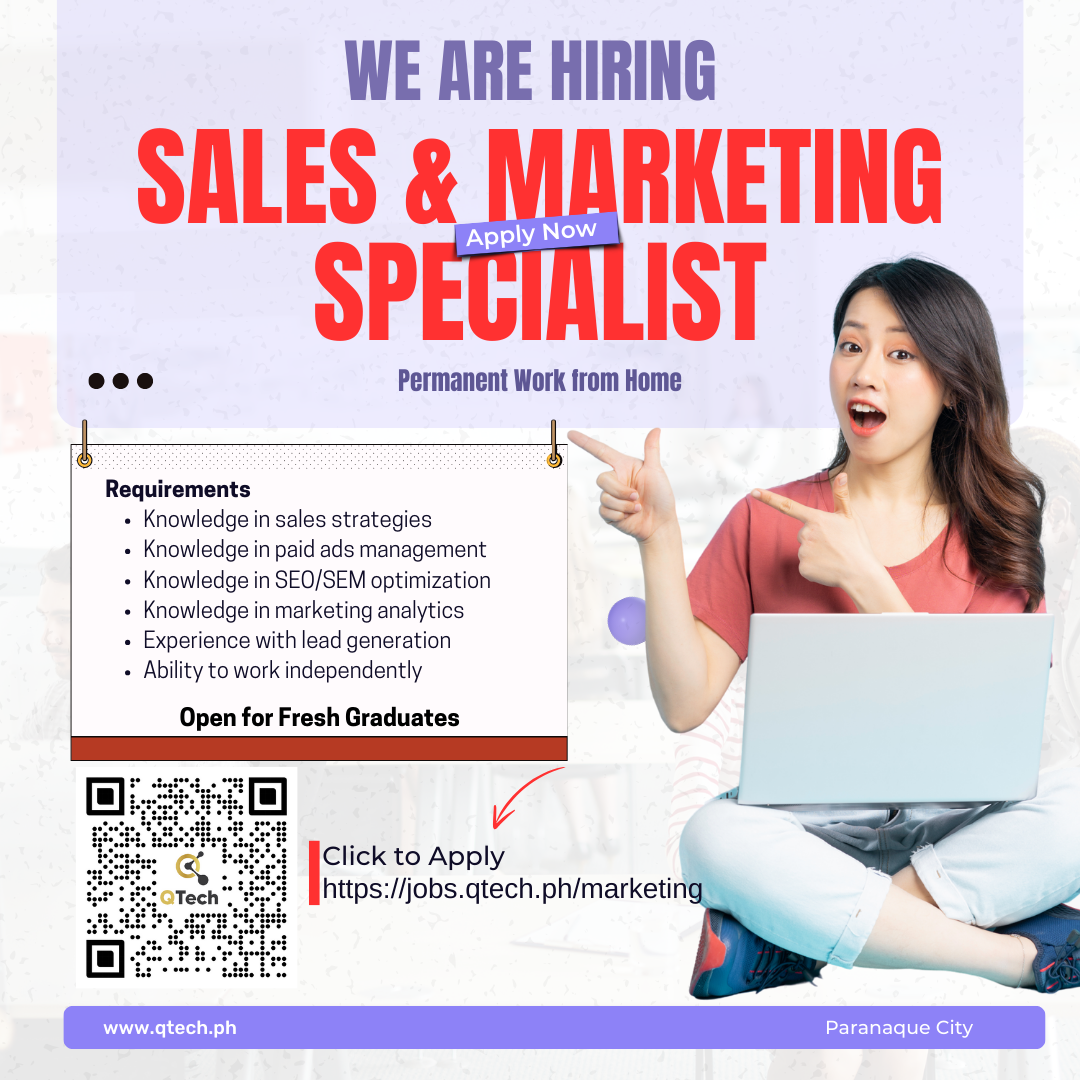 QTech Facebook ad: Build Your Marketing Career