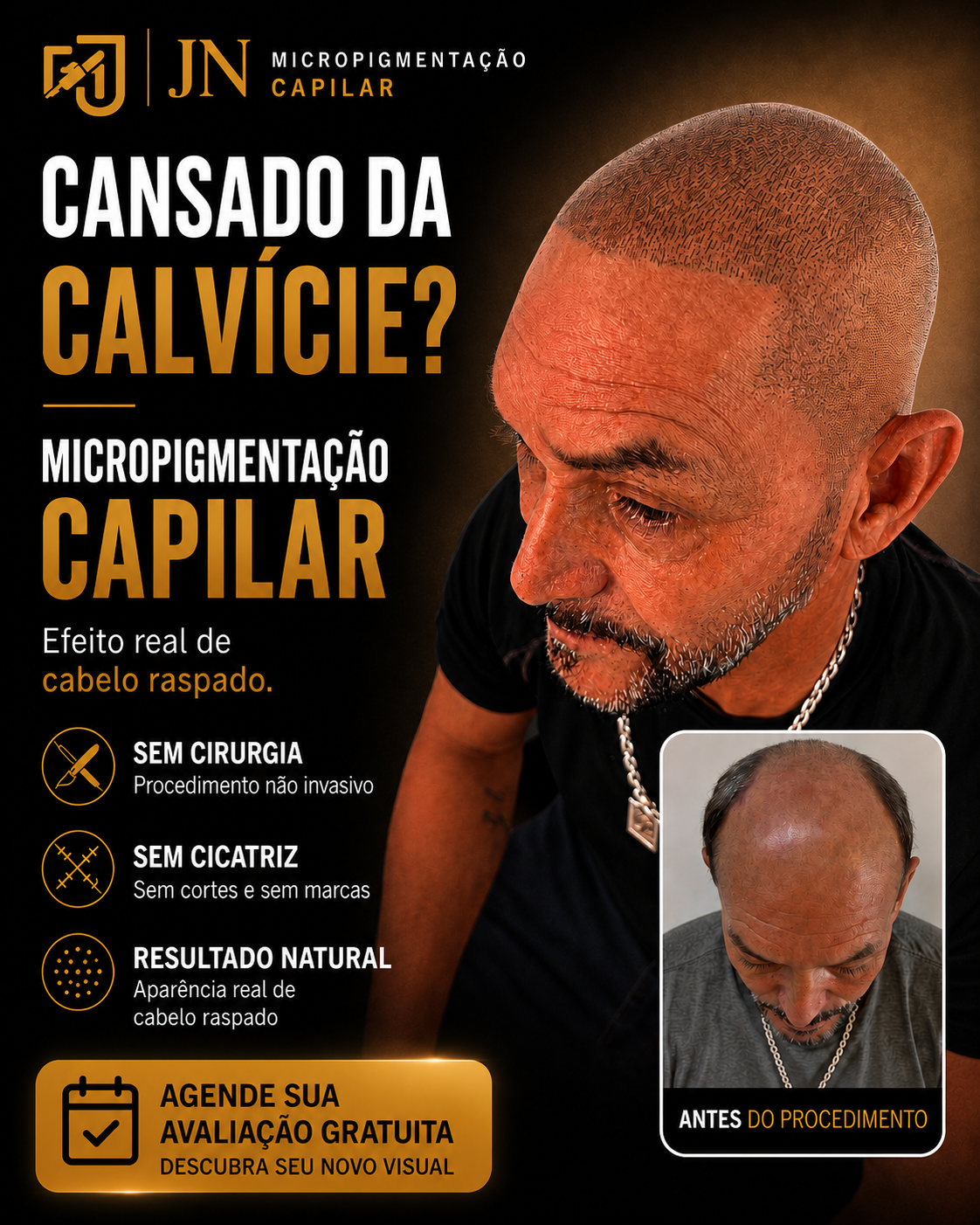JN Micro pigmentação Facebook ad: Recupere Sua Confiança
