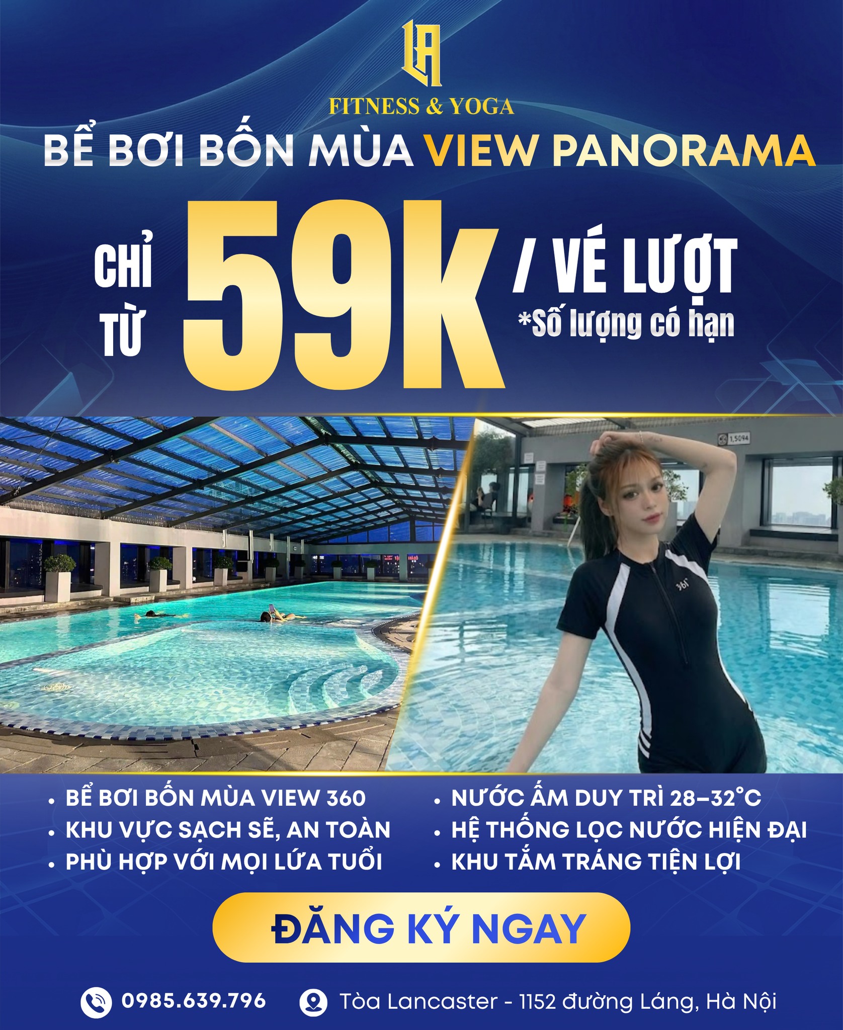 La Fitness & Yoga - Lancaster Luminaire 1152 Đường Láng Facebook ad