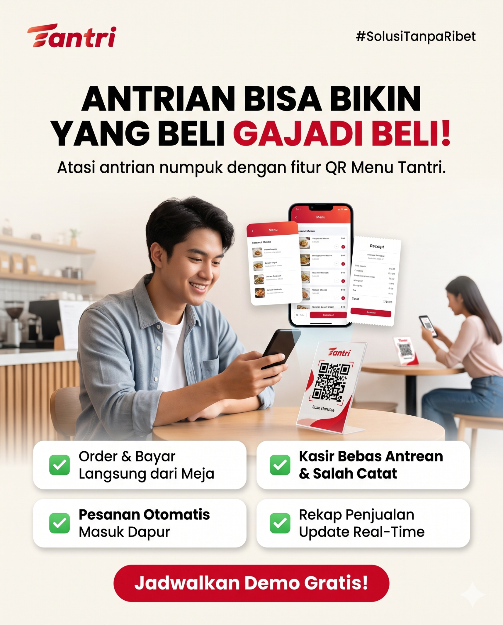 Tantri Facebook ad: Jadwalkan Demo Gratis