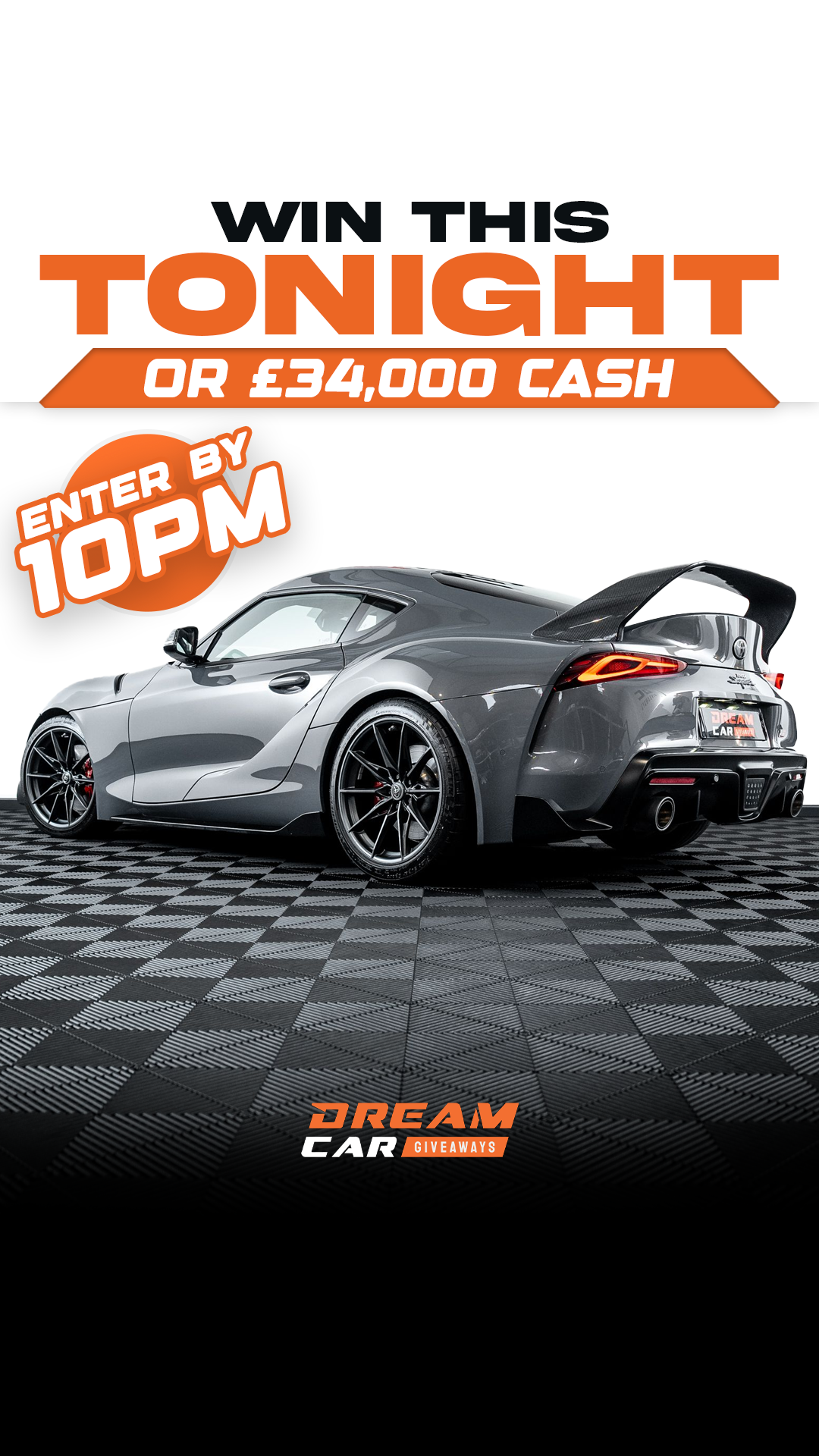 Dream Car Giveaways Facebook ad
