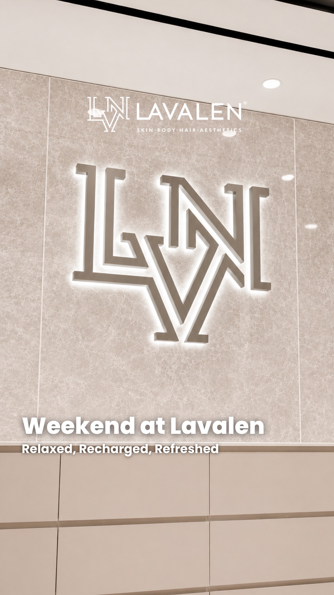 Lavalen Facebook ad: Your weekend, redefined