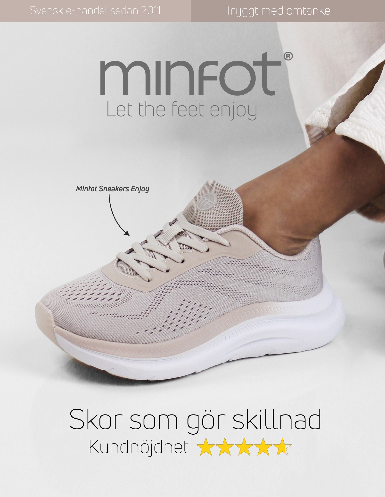 Minfot.se - Let the feet enjoy Facebook ad: Let the feet enjoy - minfot.se