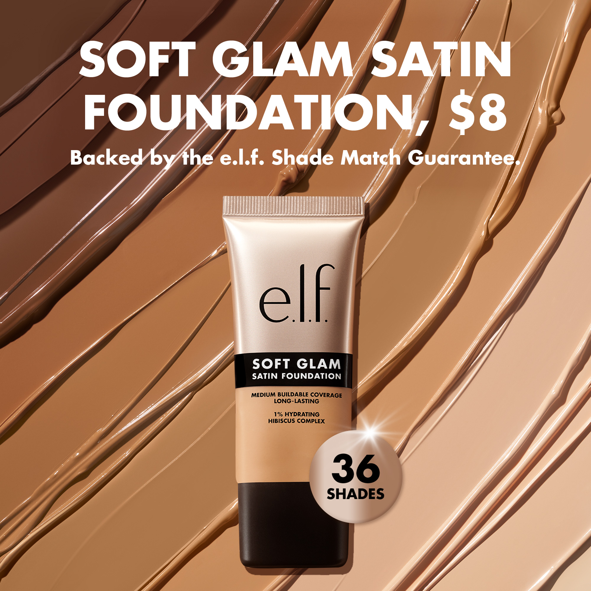 e.l.f. Cosmetics Facebook ad: Find your Soft Glam shade