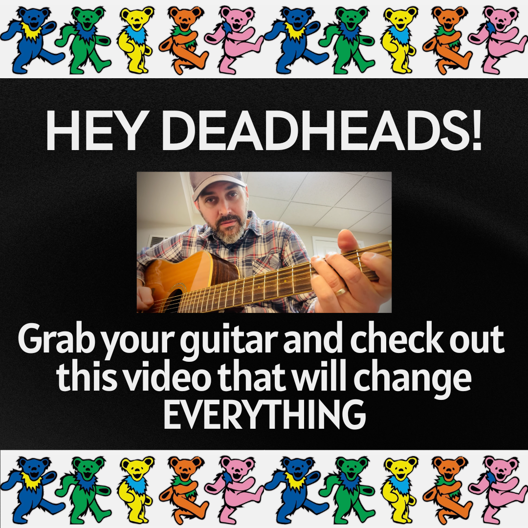Grateful Mike Guitar Lessons Facebook ad: Free Deadhead Guitar Lesson