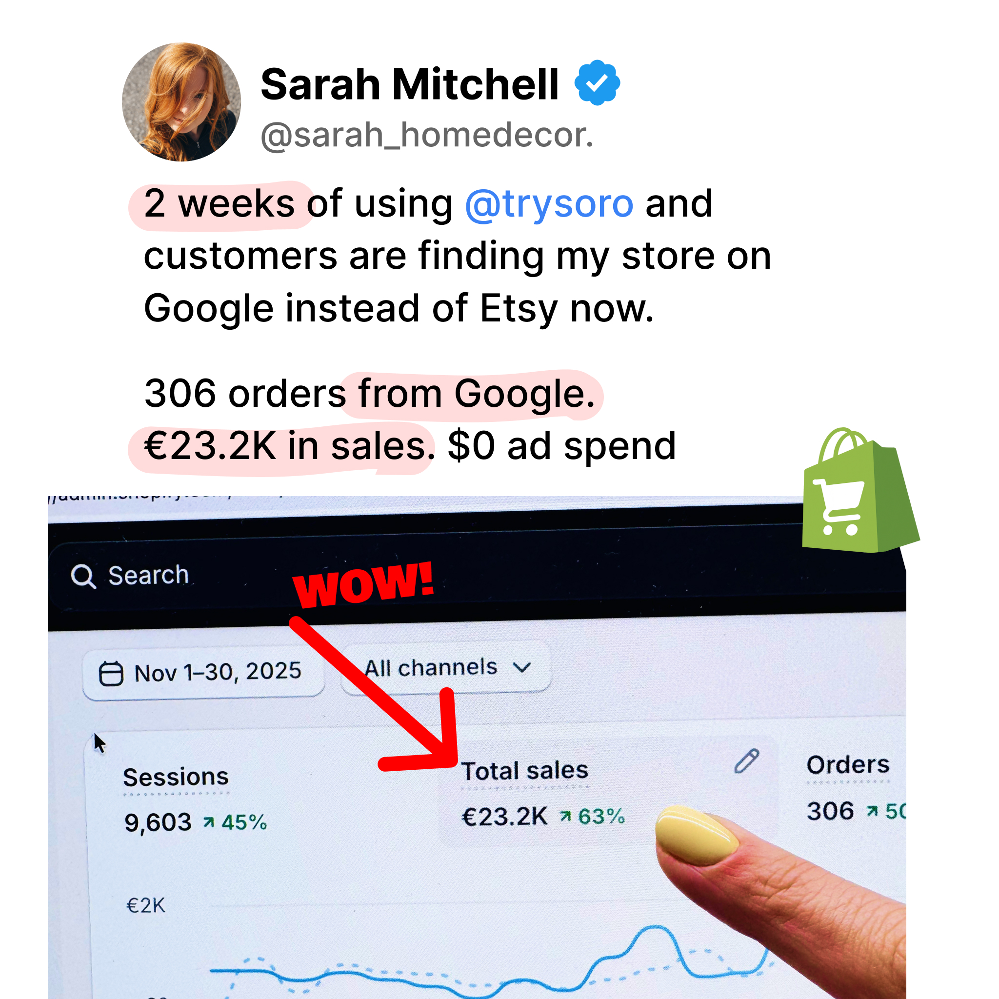 Soro SEO Facebook ad