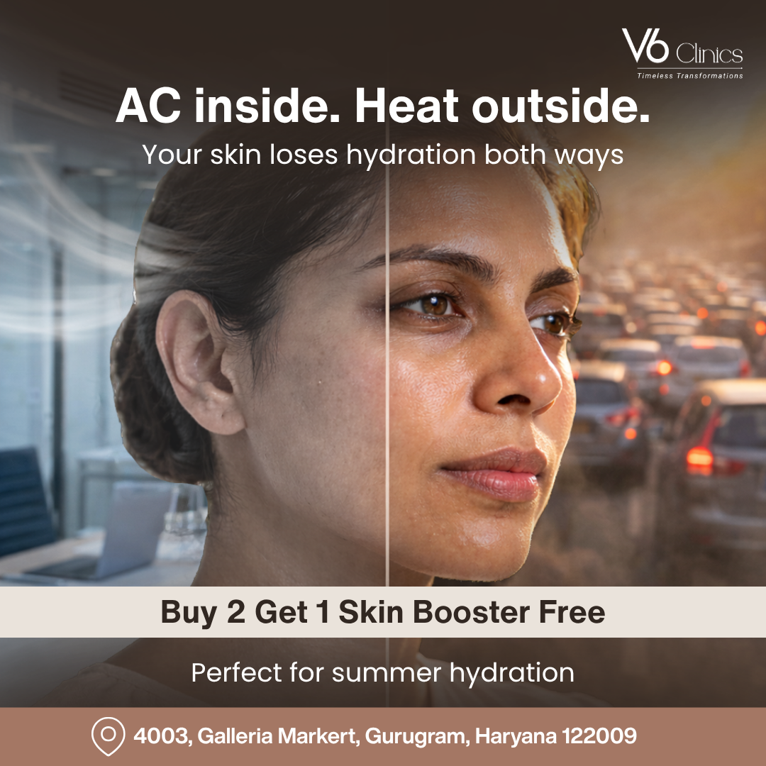 V6 Clinics Facebook ad: Summer Skin Reset