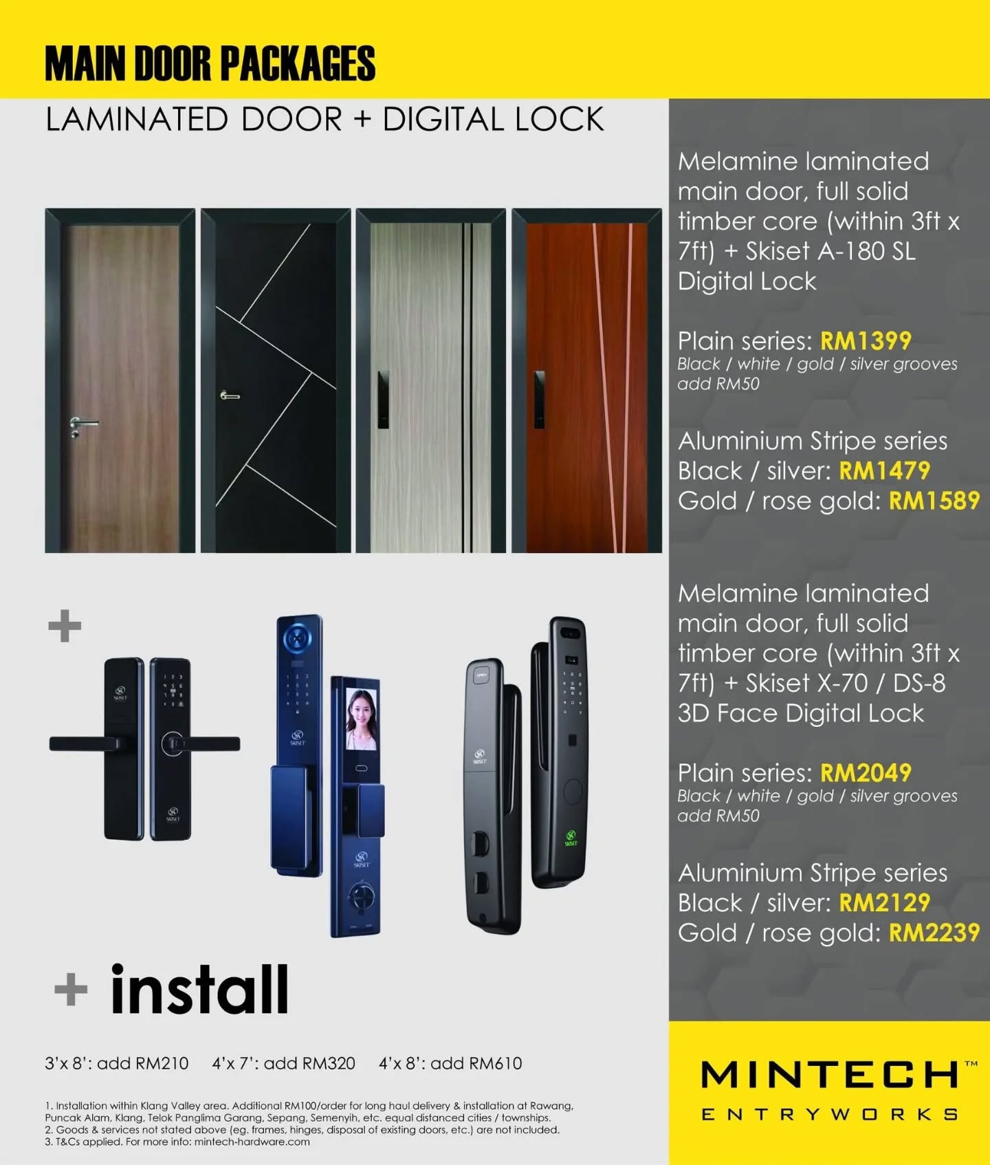 Mintech Entryworks / Min Tech Hardware Facebook ad: CNY & HARI RAYA DISCOUNTED PACKAGES (Installation after…