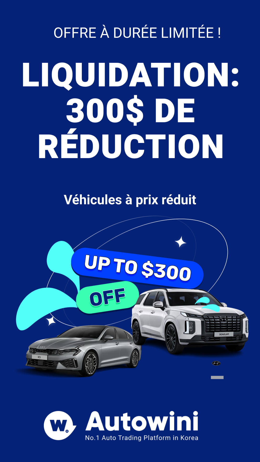 Autowini - No.1 Auto Trading Platform In Korea Facebook ad