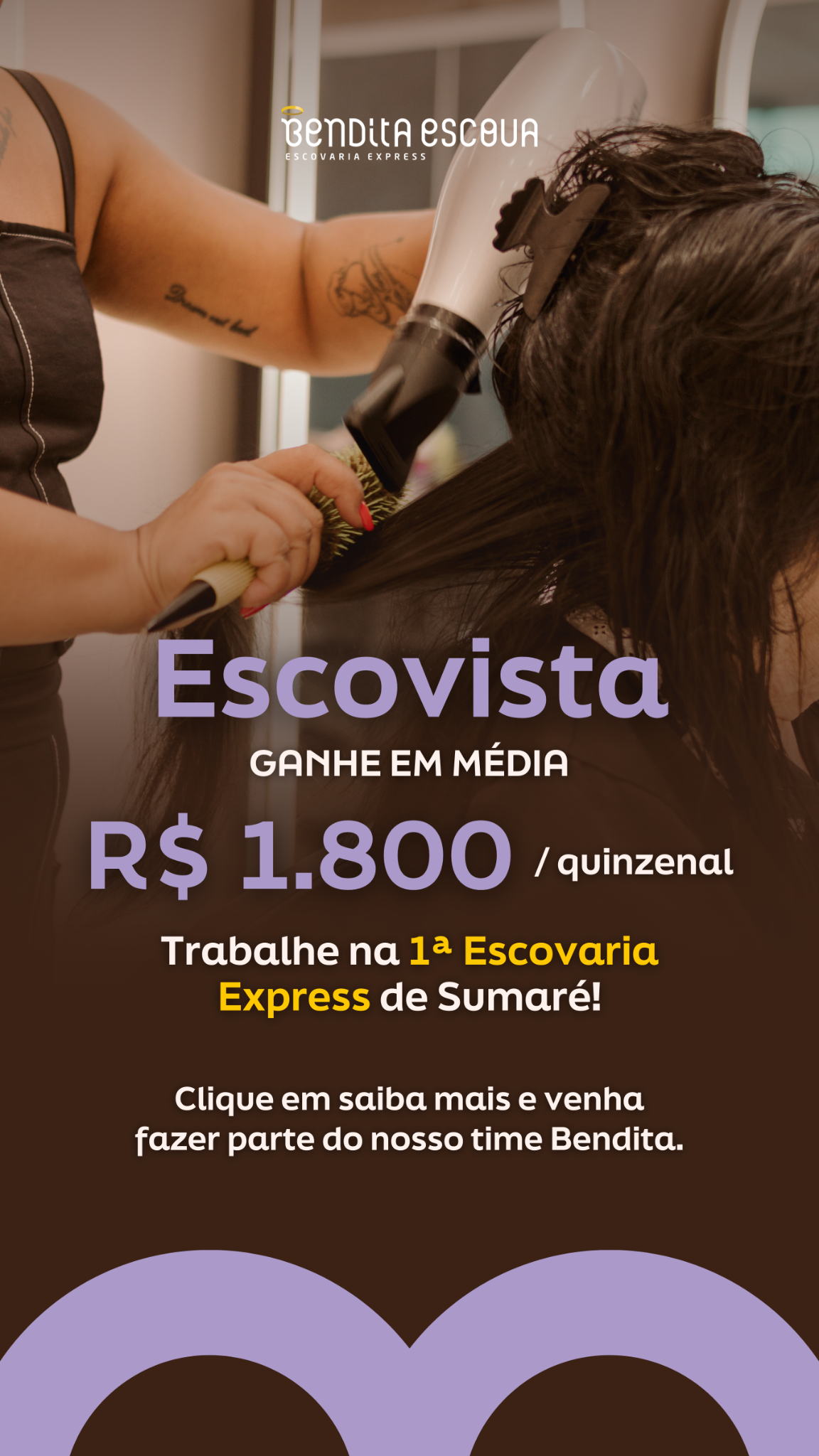 Bendita Escova Express Facebook ad from May 27, 2026