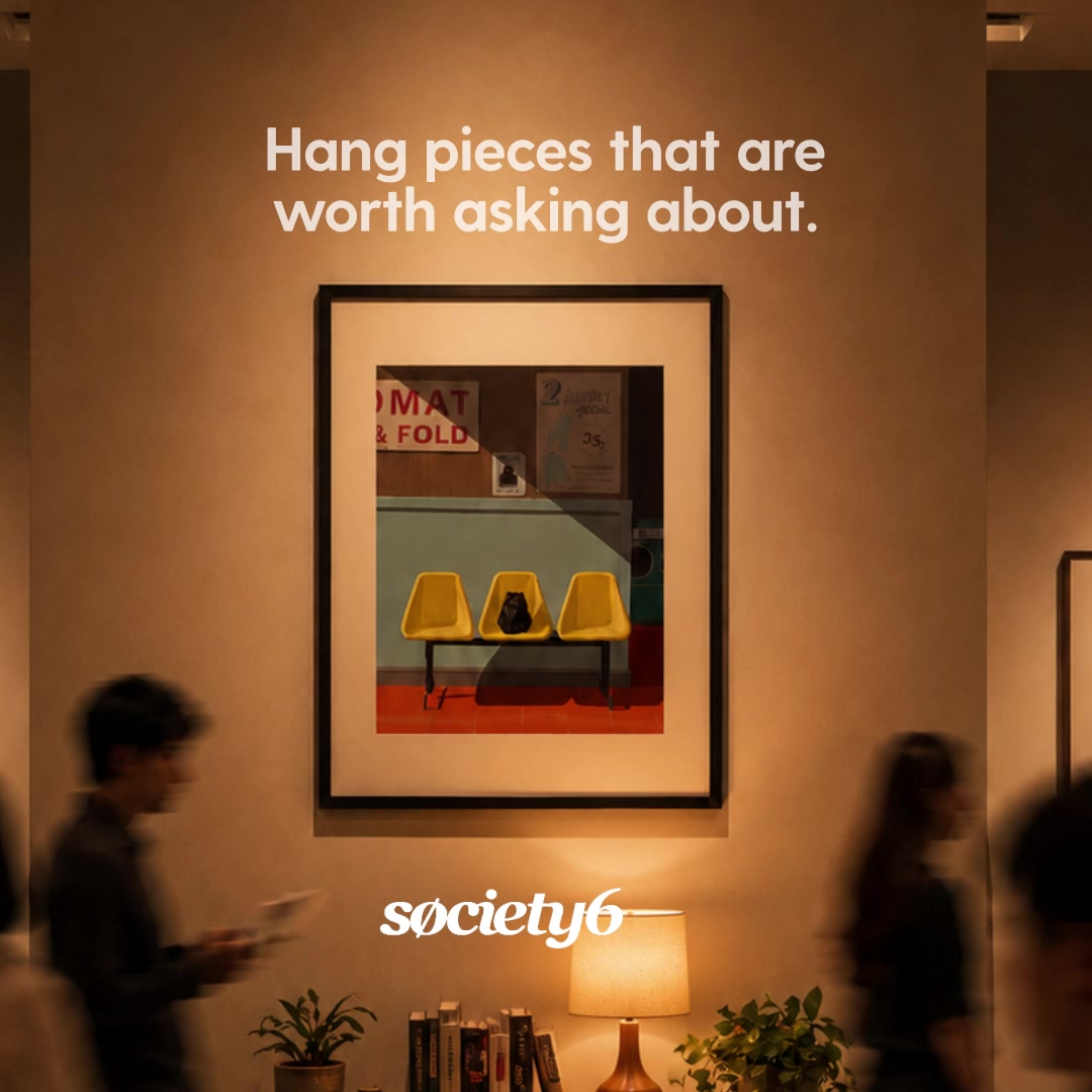 Society6 Facebook ad from Jul 24, 2026