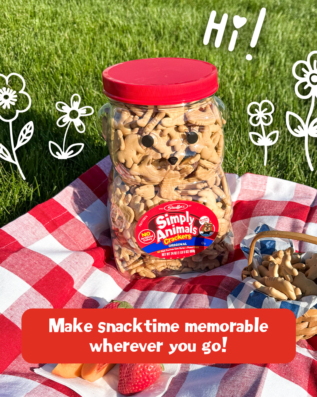 Stauffer's Simply Animals Facebook ad: The best snack time companion who is ready…