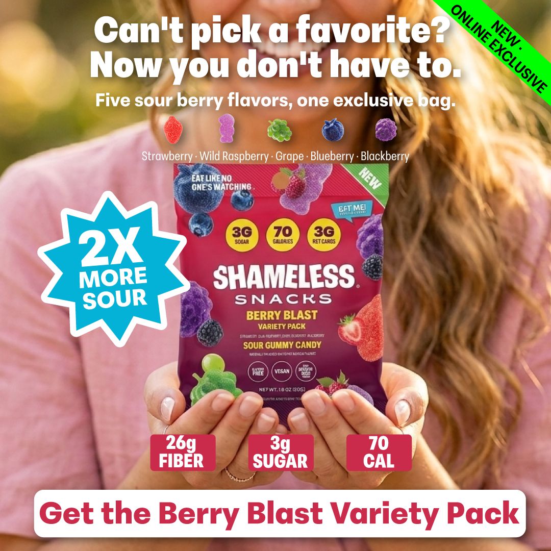Shameless Snacks Facebook ad