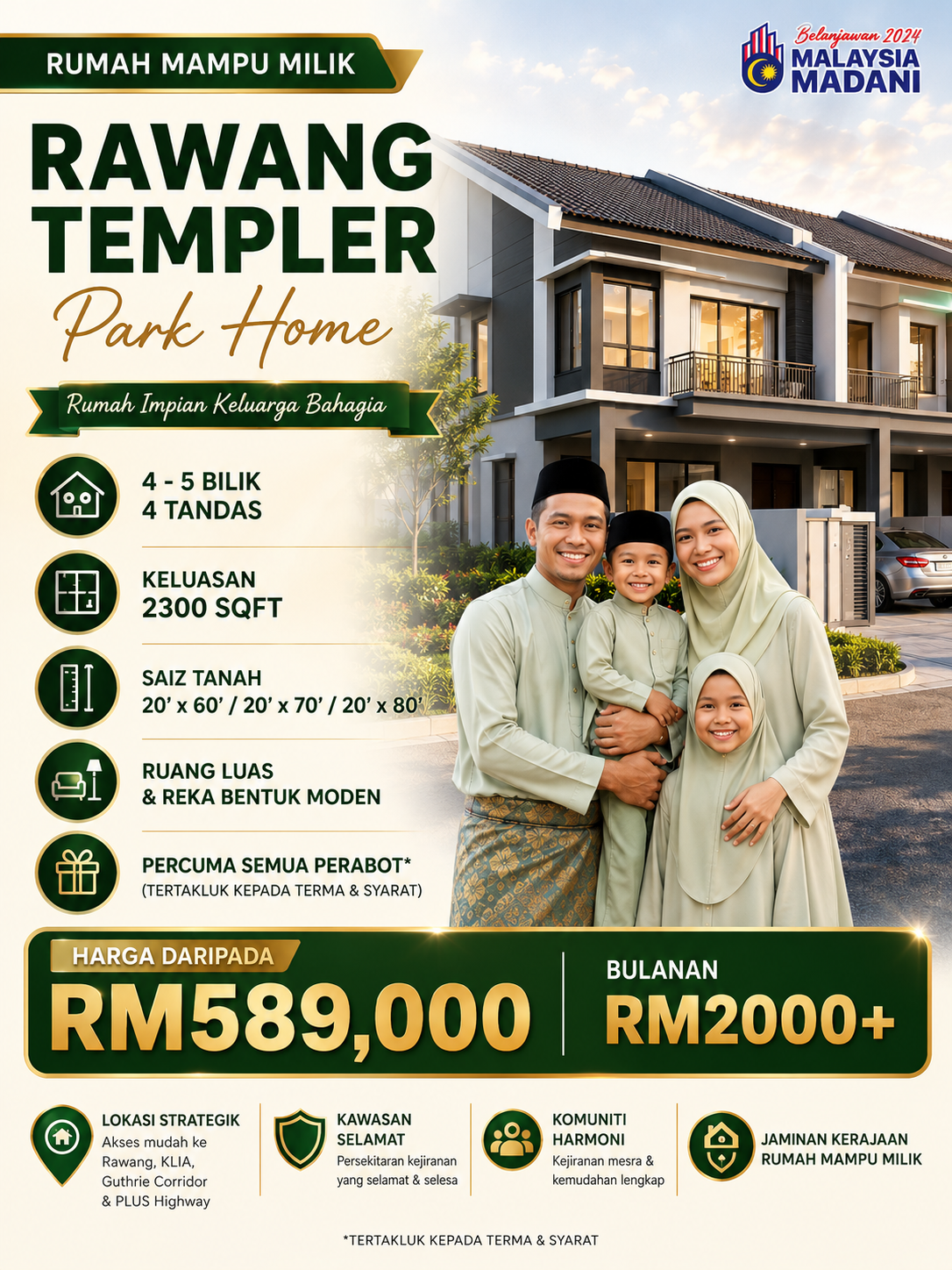 Perfect Homes Property Facebook ad: Brand New 2sty Double Storey Landed!