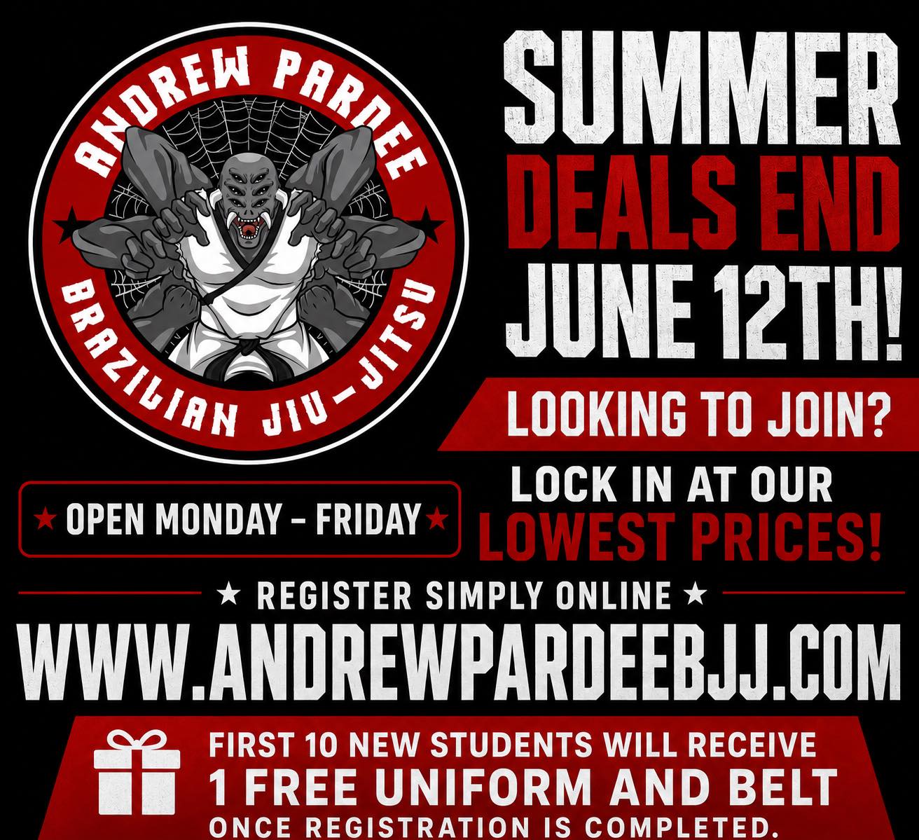 Andrew Pardee Brazilian Jiu-Jitsu Academy Facebook ad: Andrew Pardee Brazilian Jiu-Jitsu offers BJJ, Judo, No-Gi…