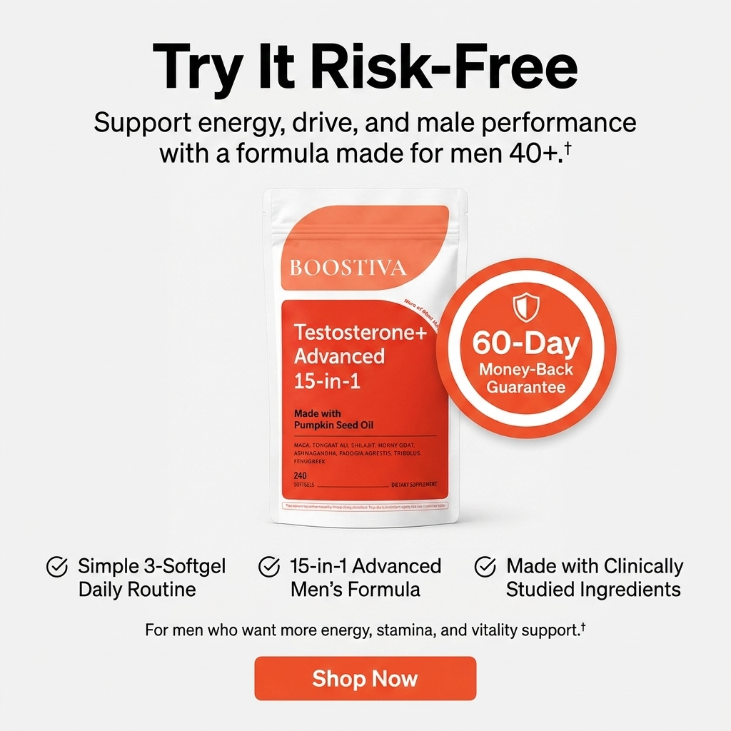 Try Boostiva Facebook ad: Get Your Edge Back, Without Injections
