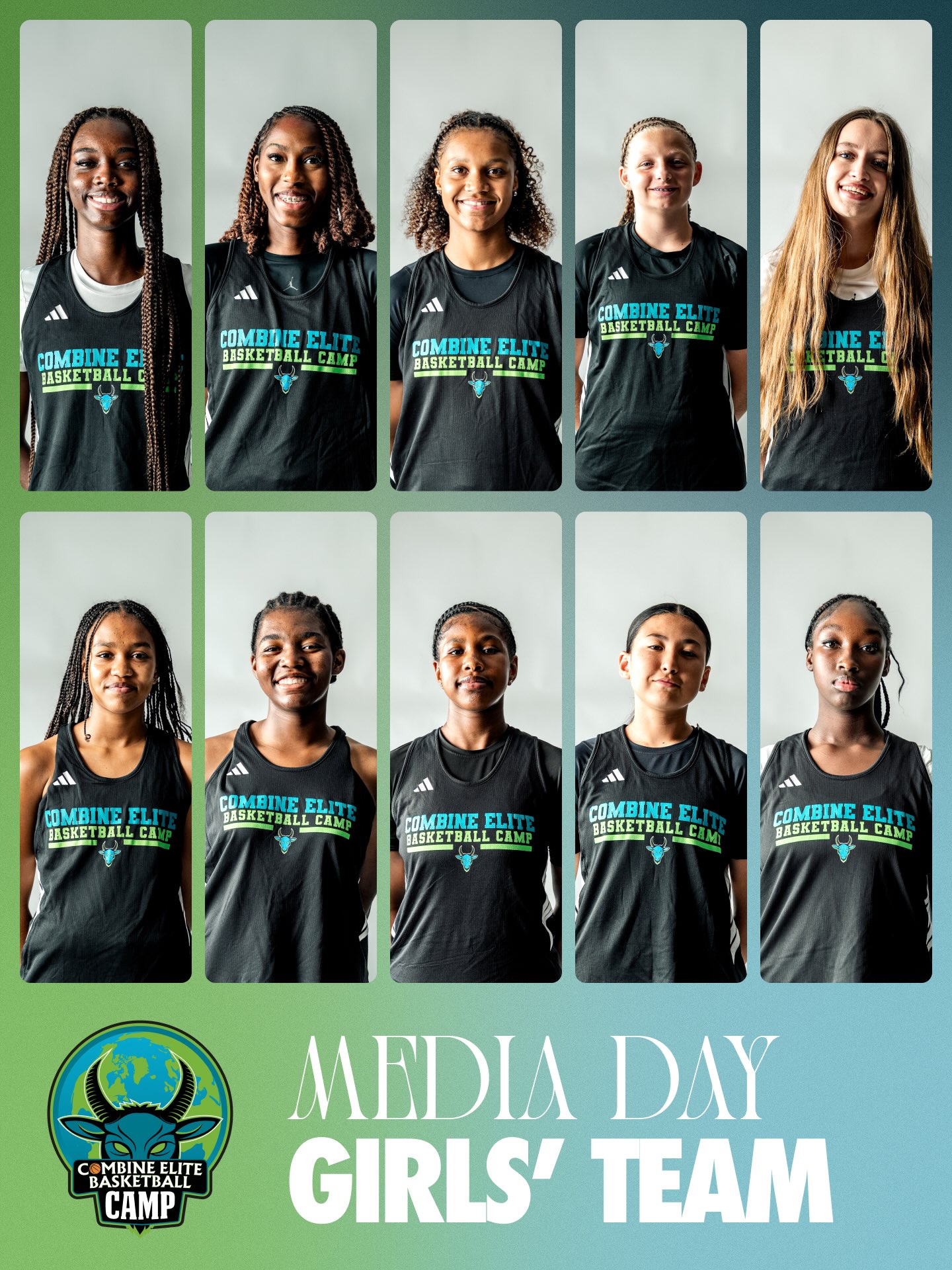 Combine Elite Basket Camp Facebook ad: Girls’ Team Media Day!