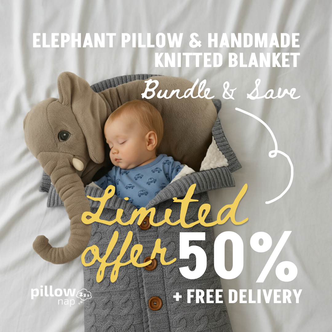 PillowNap Facebook ad: Snuggle Up with 50% OFF