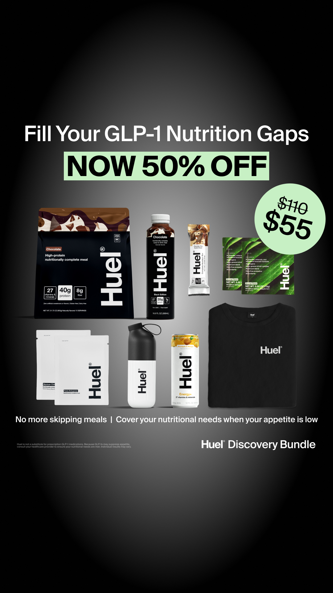 Huel Facebook ad