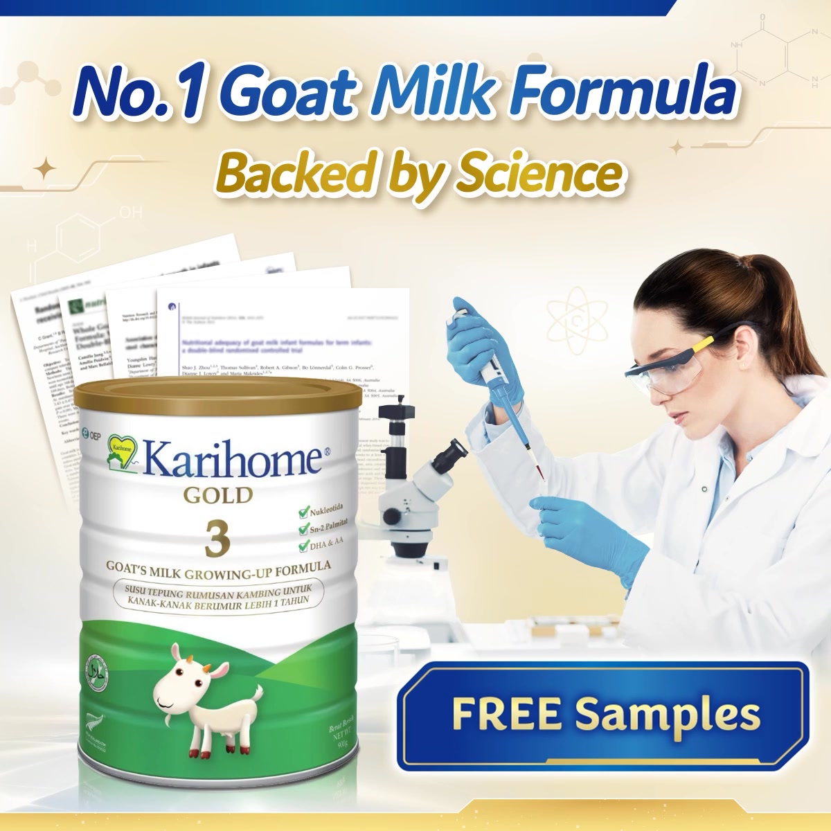 Karihome Malaysia - No.1 Goat's Milk Formula Facebook ad