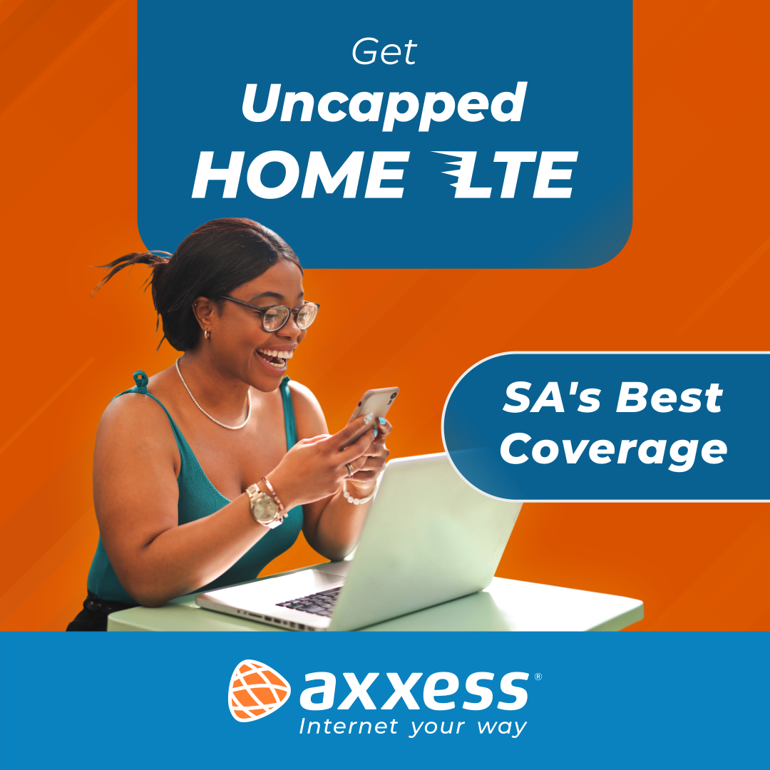 Axxess Facebook ad: Get LTE for home from only R299pm