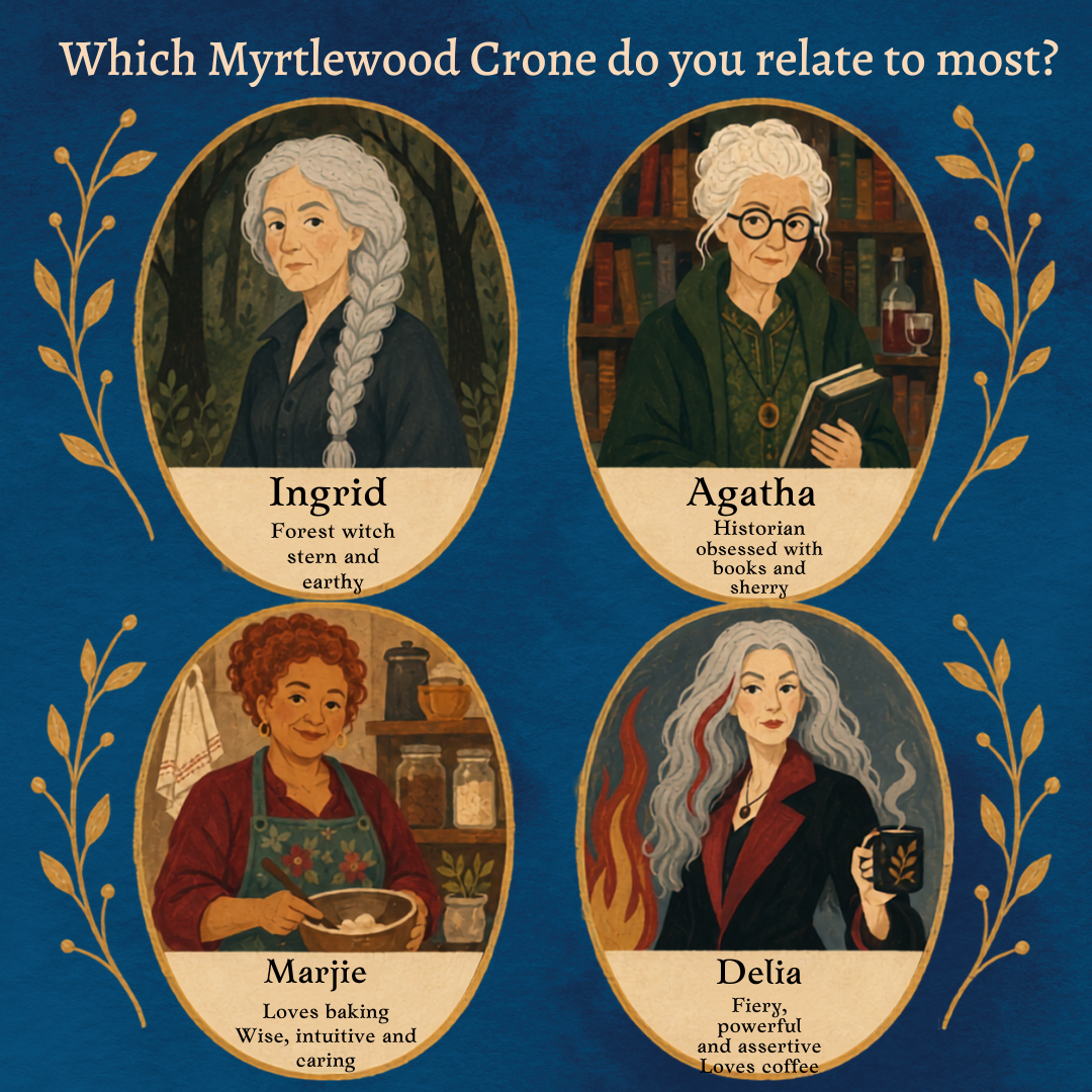 Iris Beaglehole - witchy mystery books Facebook ad