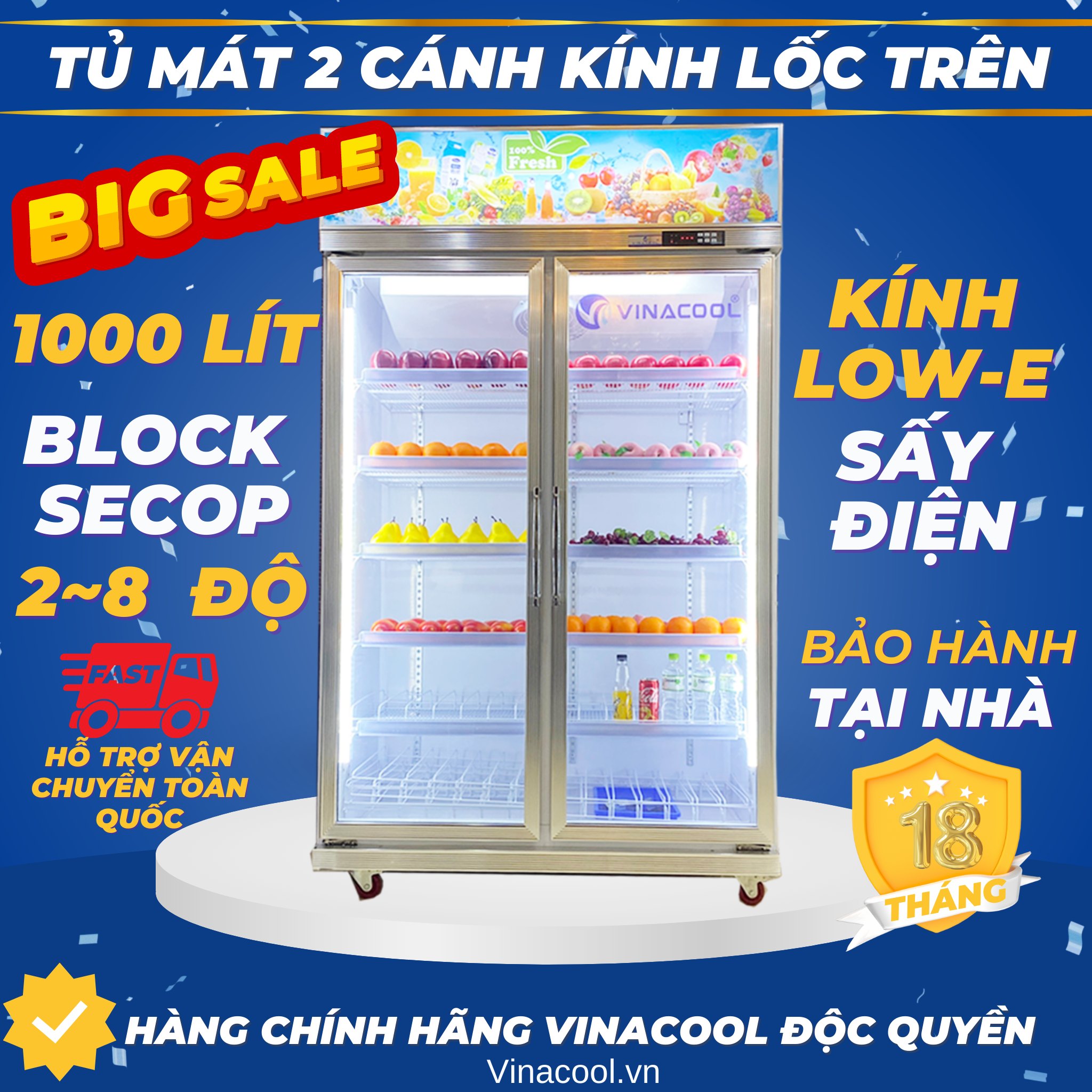 Vinacool Refrigeration Facebook ad: ĐÓN TUẦN LỄ VÀNG - VINACOOL TUNG NGÀN…