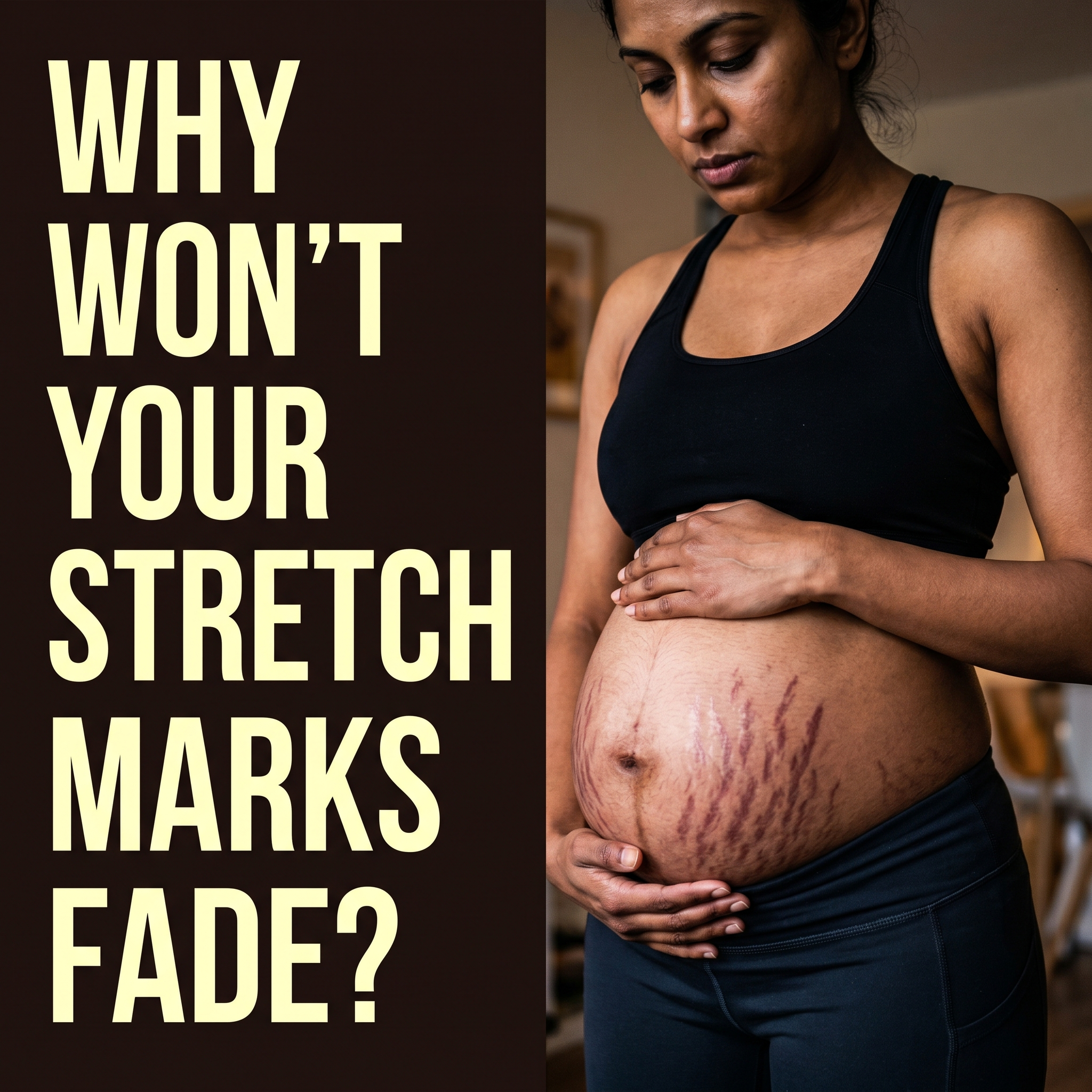 Evora Tighten Collection Facebook ad: Belly Still Looks Pregnant? Here's Why