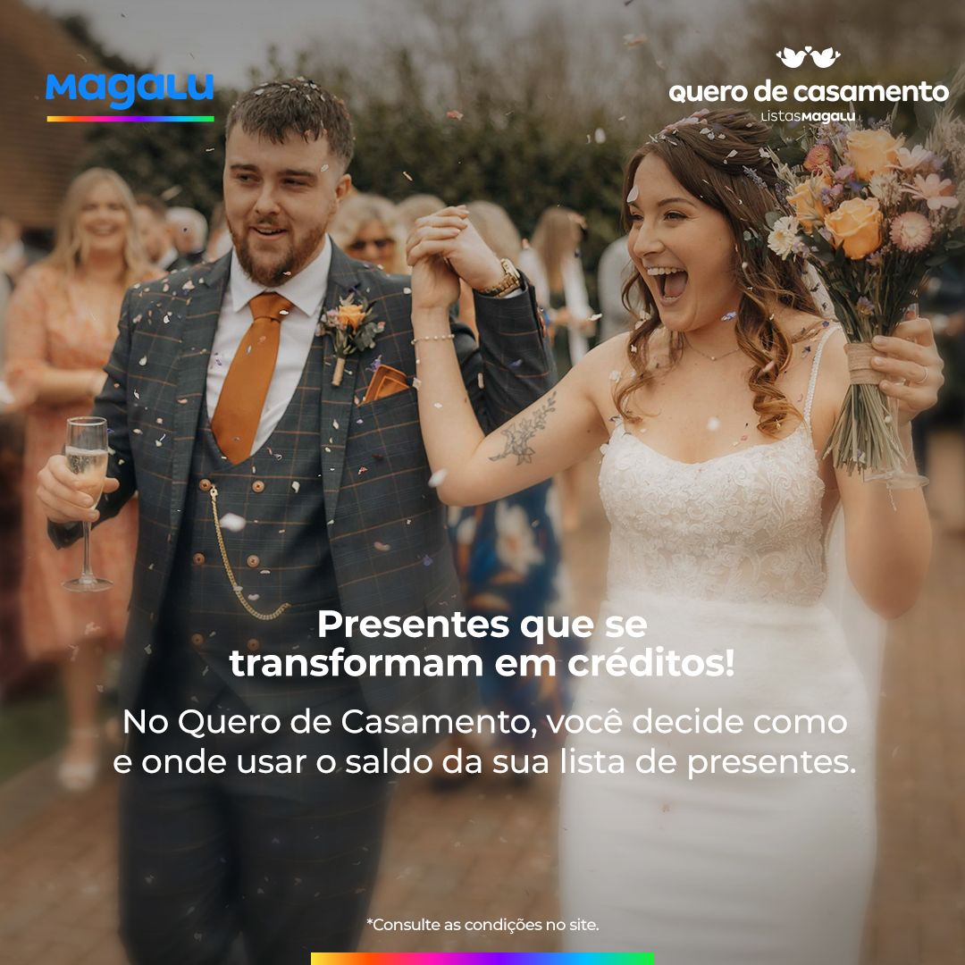 Quero de Casamento Magalu Facebook ad