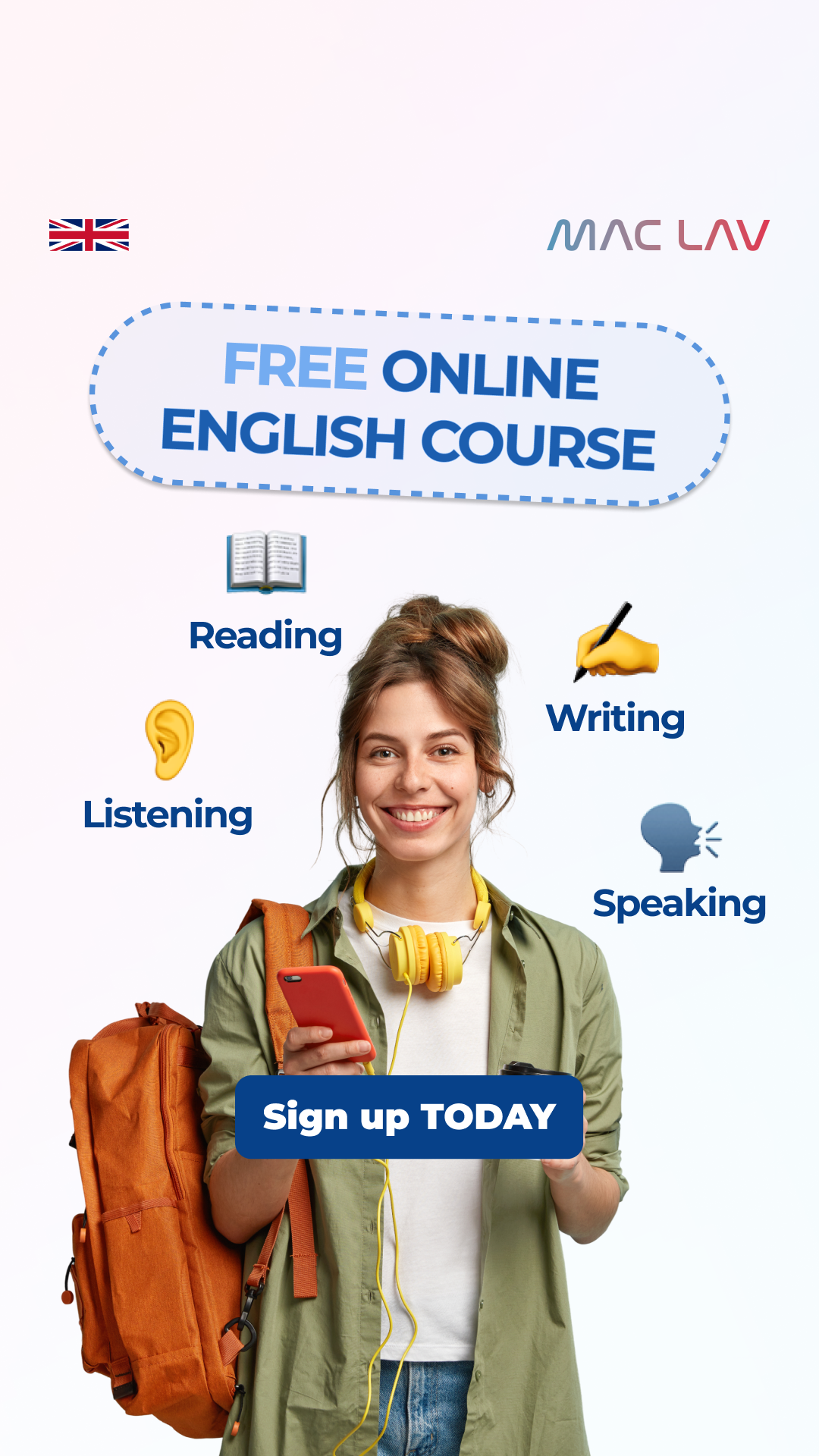 UK Language Schools Facebook ad