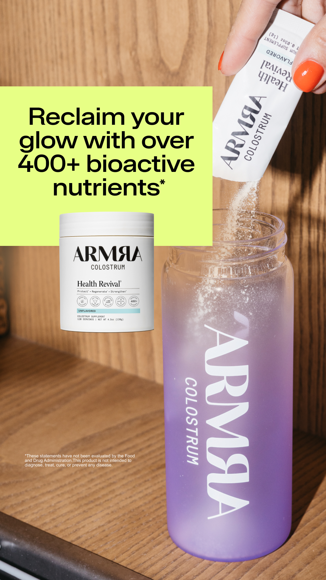 ARMRA Facebook ad