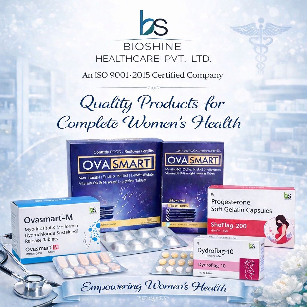 Bioshine Healthcare Pvt Ltd Facebook ad: Chat with us for PCD Franchise of Gynae Range