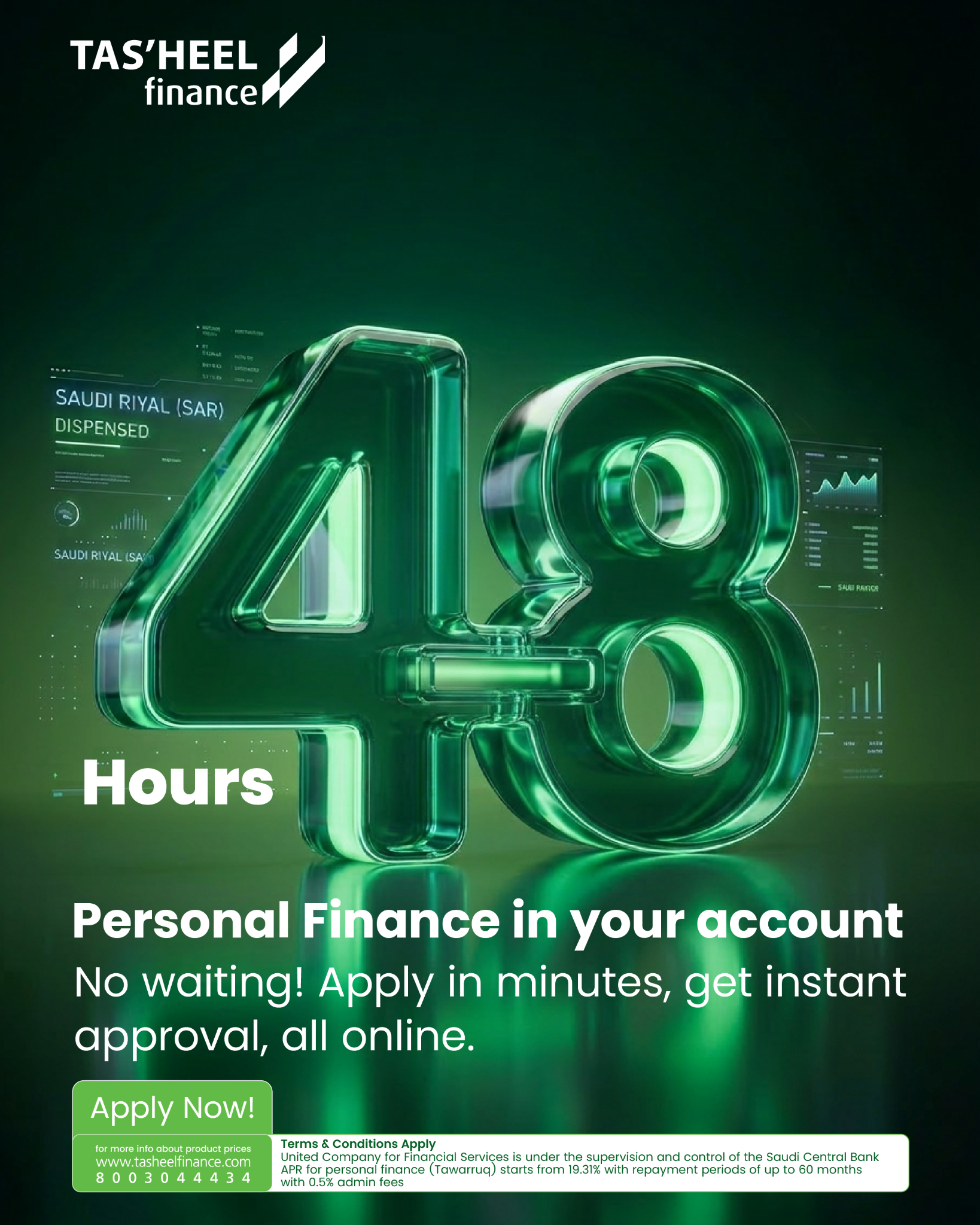 Tasheel Finance Facebook ad